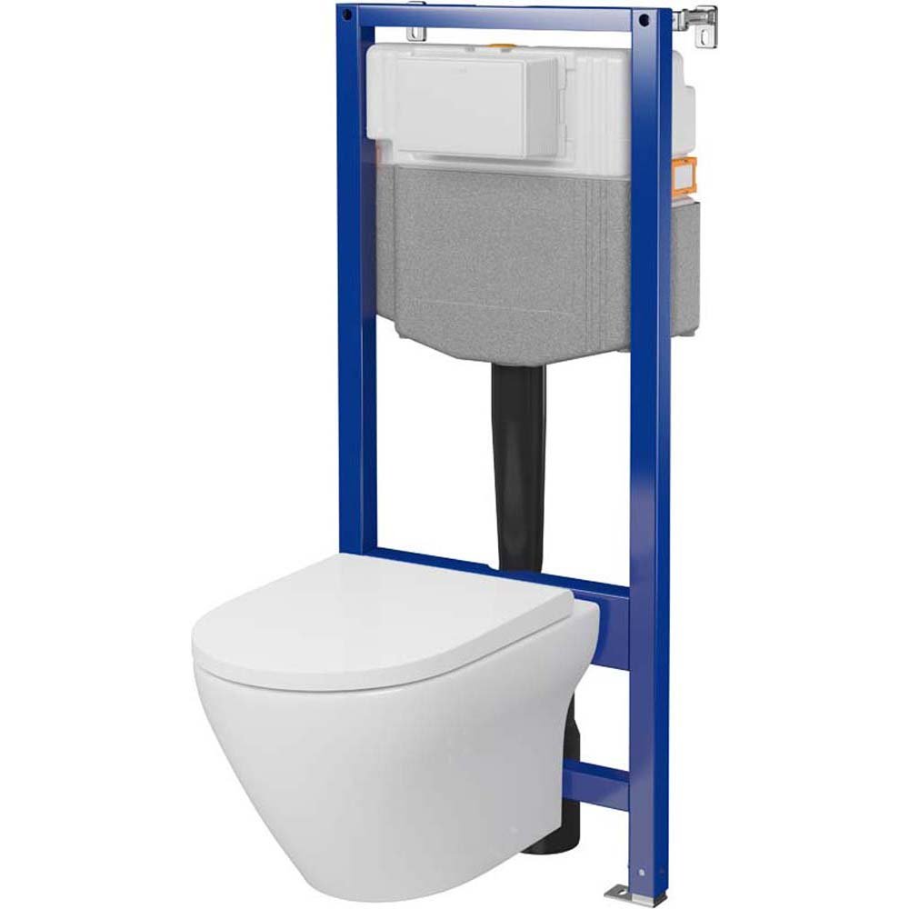 CERSANIT AQUA PLUS mechanická podomietová súprava s miskou a doskou LARGA S701-823