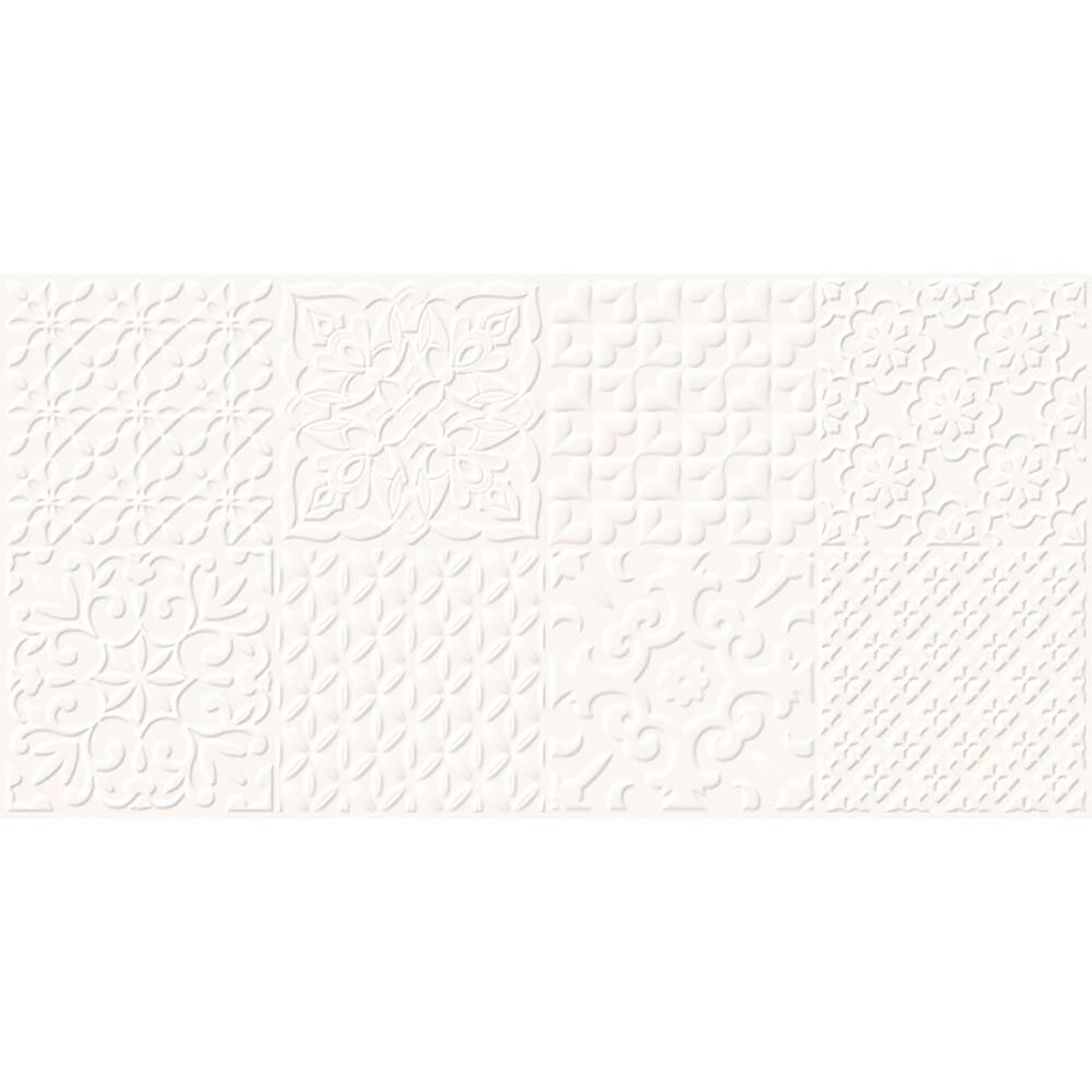 OBKLAD ALTERIO WHITE PATCHWORK STRUCTURE SATIN 29,8X59,8