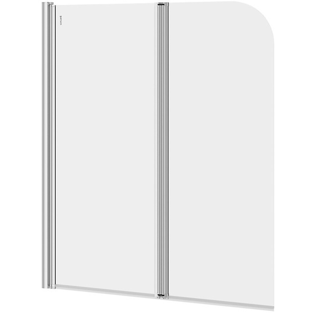 CERSANIT Vaňová zástena EASY NEW dvojkrídlové 140x115 chrómové číre sklo S301-290
