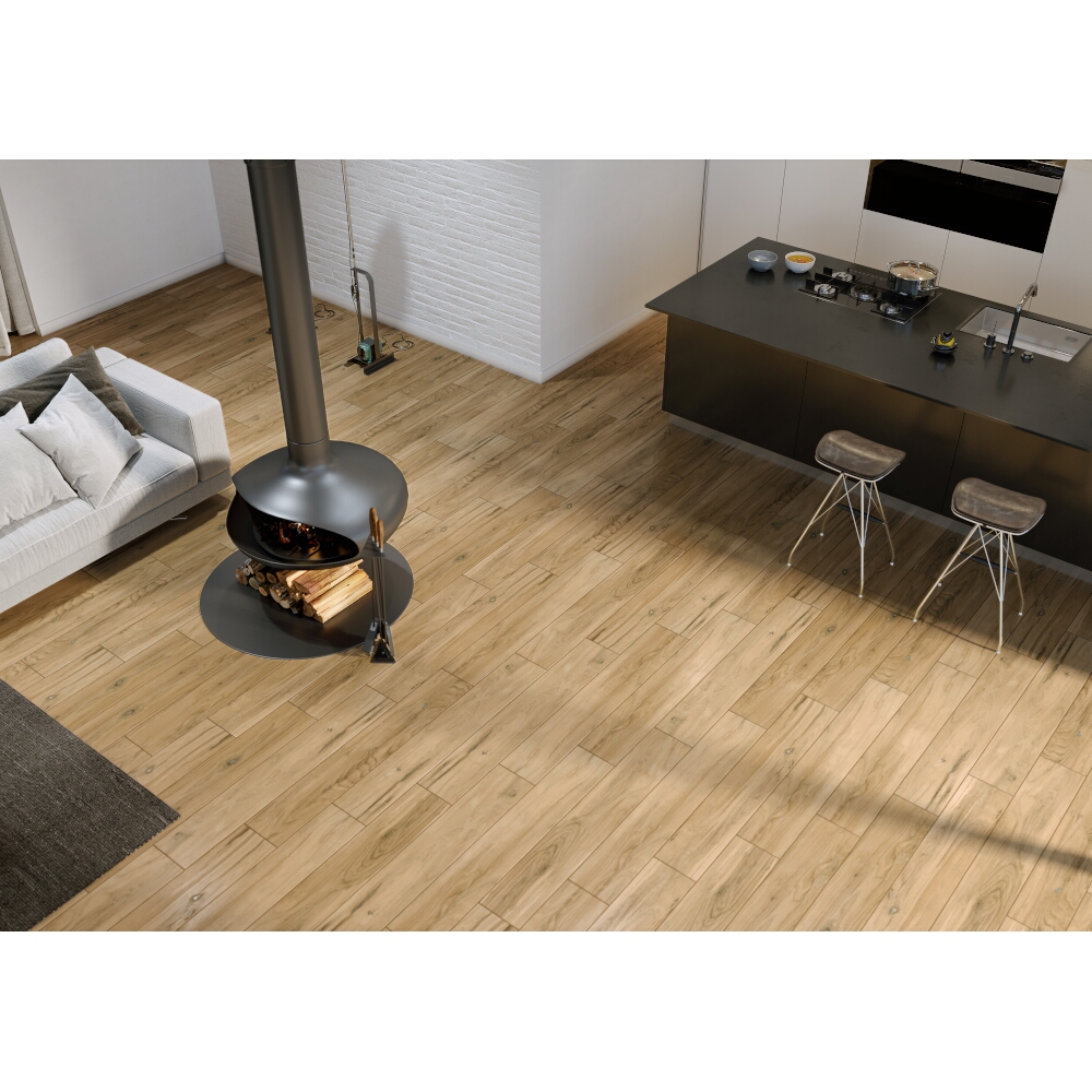 Glazovaný gres ORGANIC WOOD SOUTHWOOD beige mat 19,8x119,8 gat. I