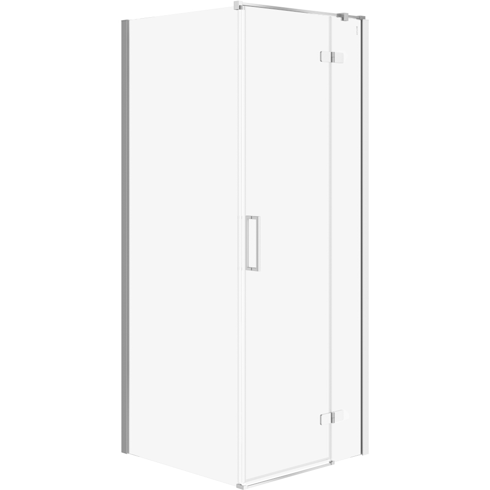 CERSANIT Rohový sprchový kút JOTA pravý chróm 80x80x195 priehľadné sklo S160-006