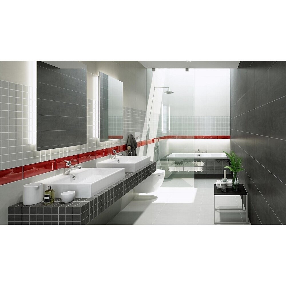 Glazovaný_gres_CONCRETE_FLOWER_dark_grey_mat_29,7x59,8 Glazovaný gres CONCRETE FLOWER dark grey mat 29,7x59,8