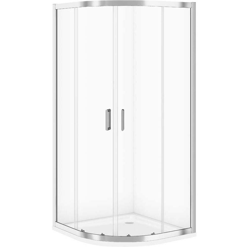 CERSANIT ARTECO 80 polkruhový sprchový kút so sprchovou vaničkou TAKO 80x4 S601-360