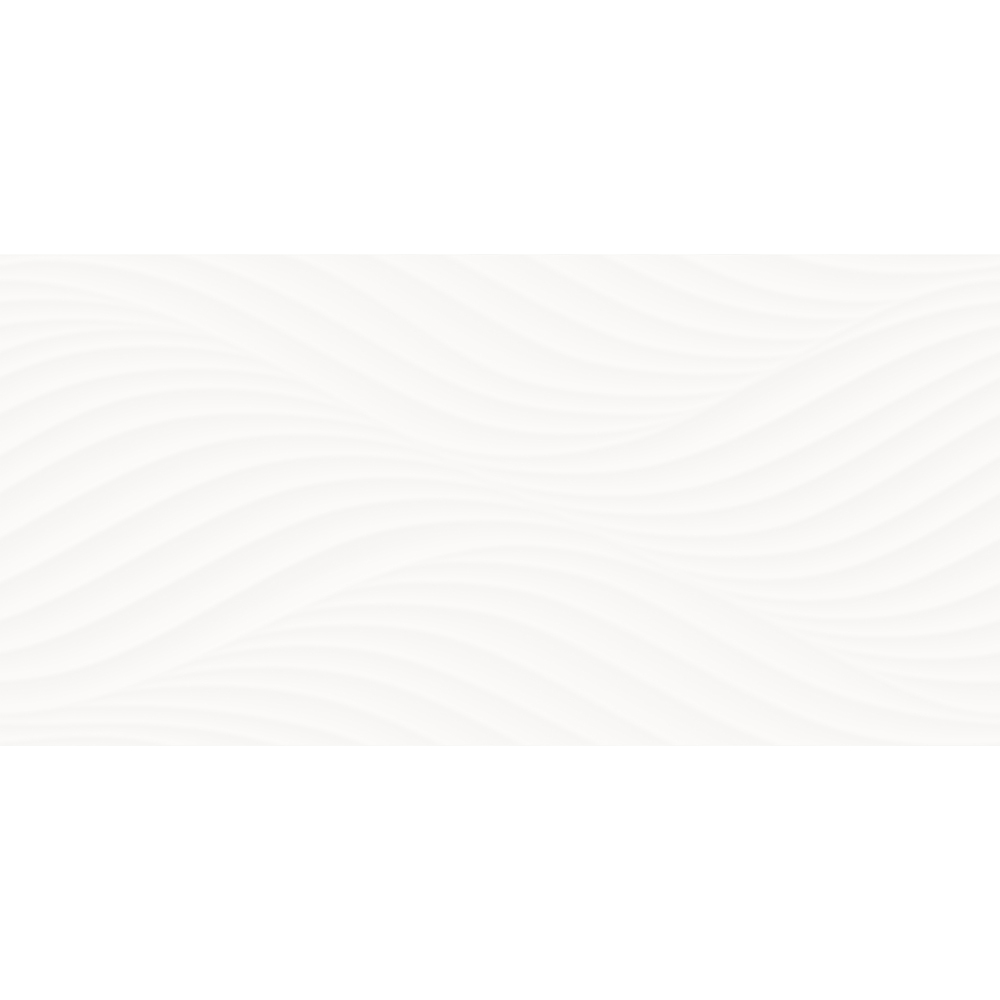 OBKLAD ARCTIC WHITE GLOSSY WAVE STRUCTURE 29X59 OBKLAD ARCTIC WHITE GLOSSY WAVE STRUCTURE 29X59