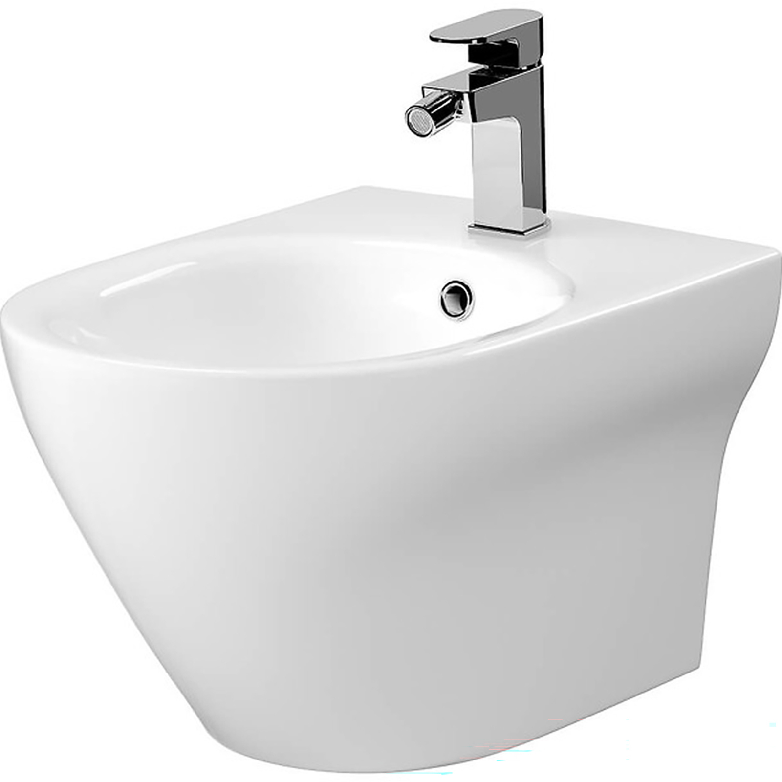 Závesný bidet CERSANIT LARGA OVAL CLEAN ON so skrytou montážou K120-006