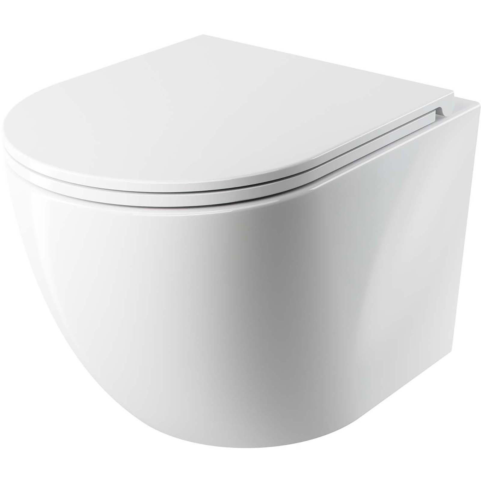 OMNIRES Nástenná záchodová misa OTTAWA SILENT POWER, pomaly padajúca sedadlo 49x37cm biela OTTAWASPMWBP