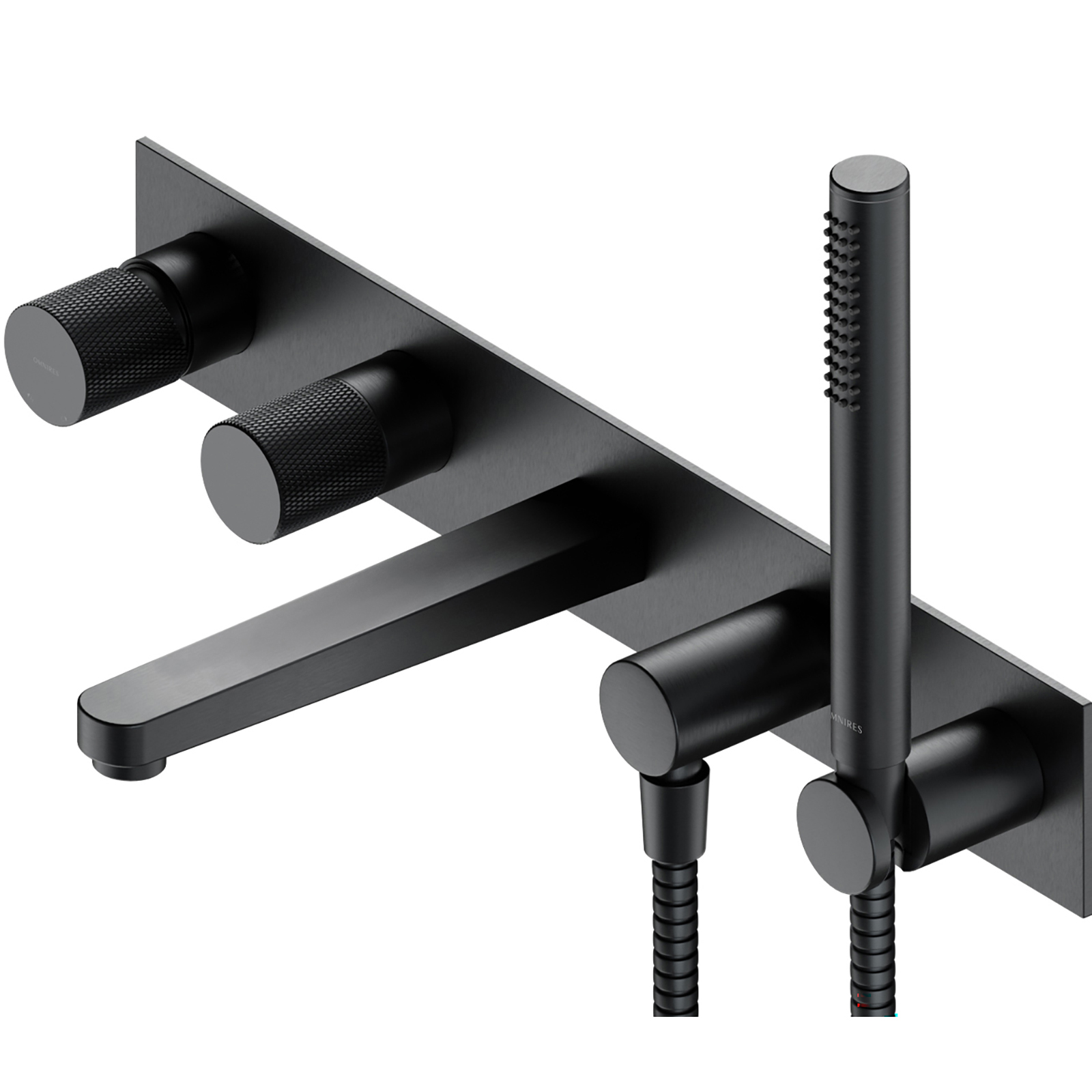 OMNIRES CONTOUR 5-dierkový brusený antracitový miešač do vane CT8037/1AT