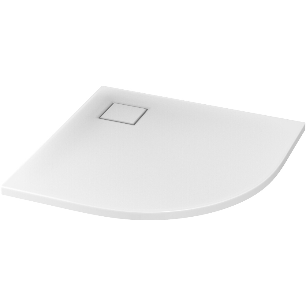CERSANIT Polkruhová sprchová vanička SET B185 TAKO SLIM 90x4 biela + sifón S601-120