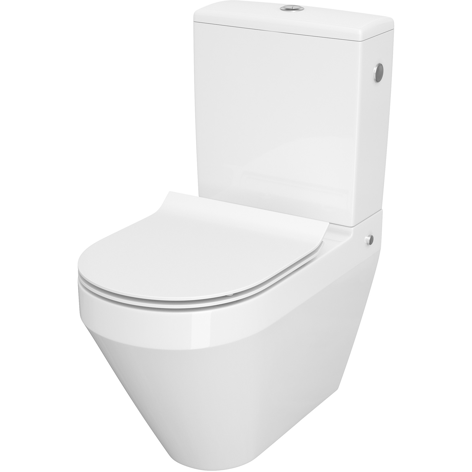 CERSANIT Kompaktné WC Crea NEW 010 3/5 oválne so sedadlom SLIM duroplast K114-013 CERSANIT Kompaktné WC Crea NEW 010 3/5 oválne so sedadlom SLIM duroplast K114-013
