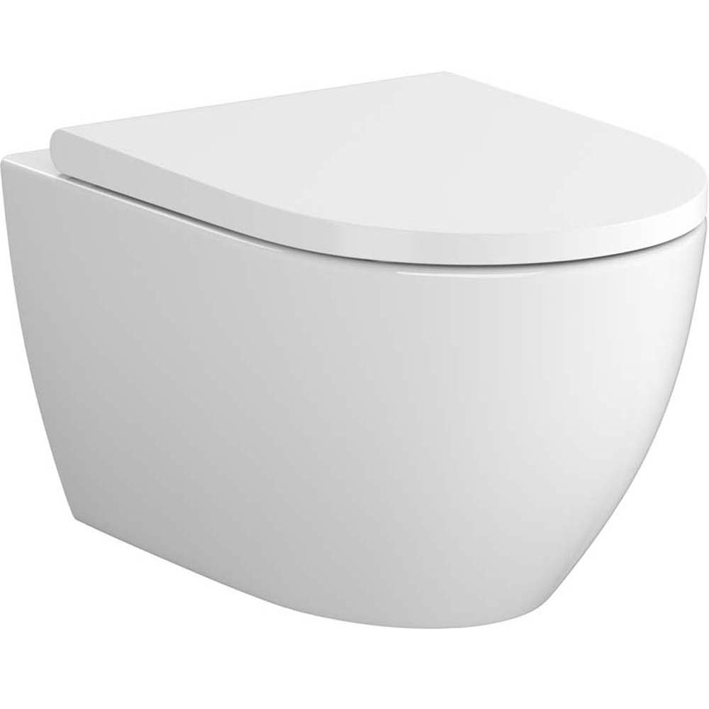 Oválna závesná misa CERSANIT ZEN PRO s doskou LARGA Slim S701-719