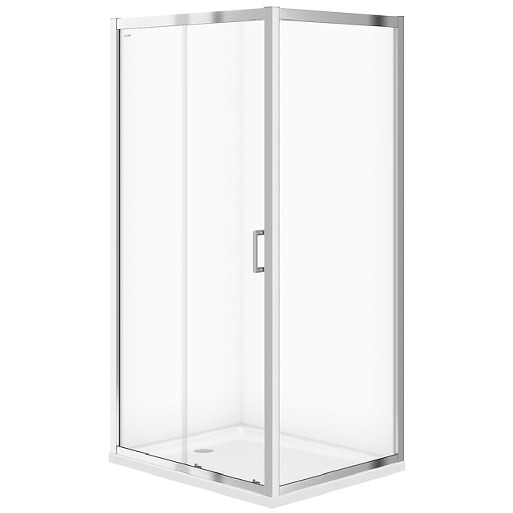 CERSANIT ARTECO posuvný sprchový kút 100x80x190 priehľadné sklo S157-011