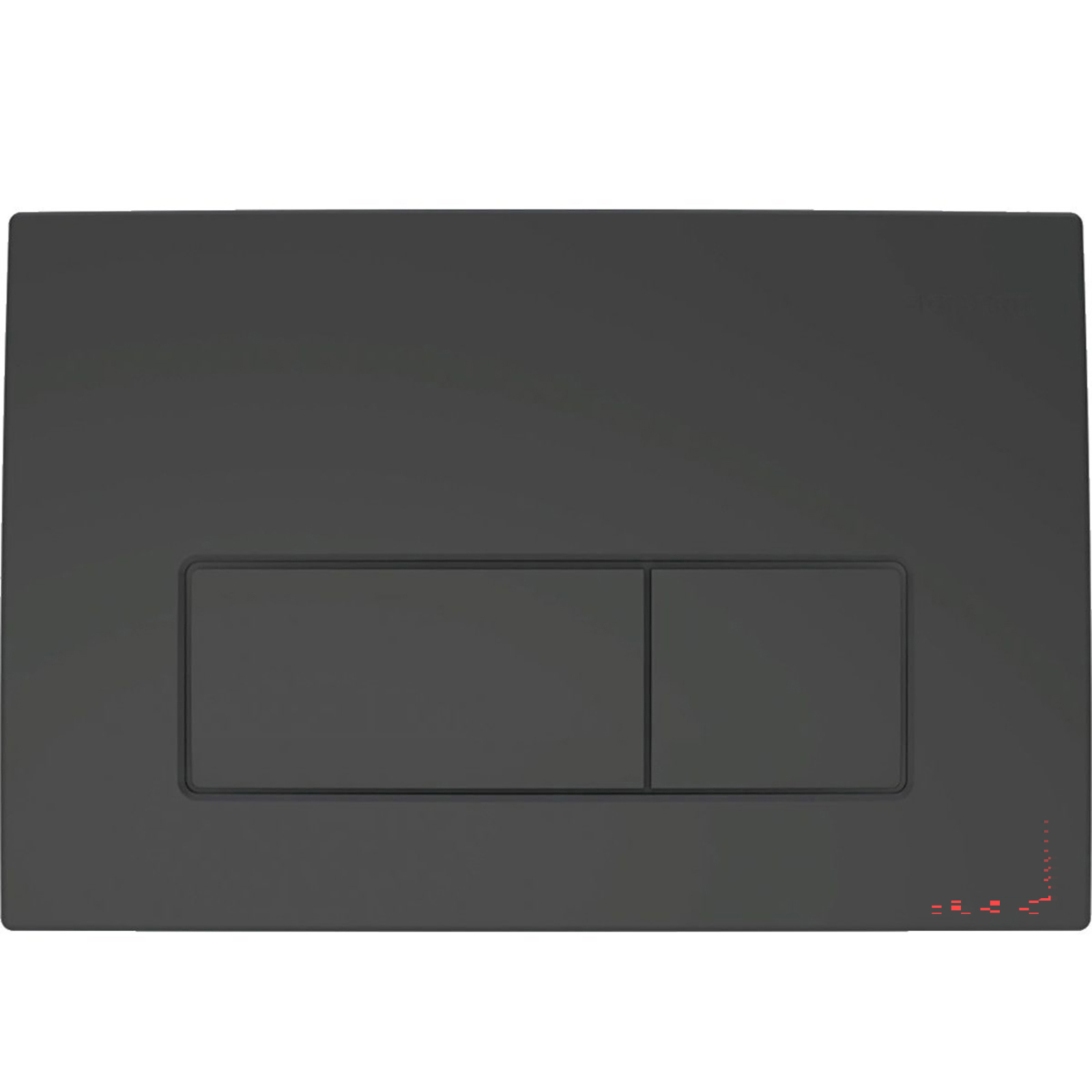 GEBERIT Ovládacie tlačidlo DELTA50 24,6 x 16,4 cm matná čierna 115119141