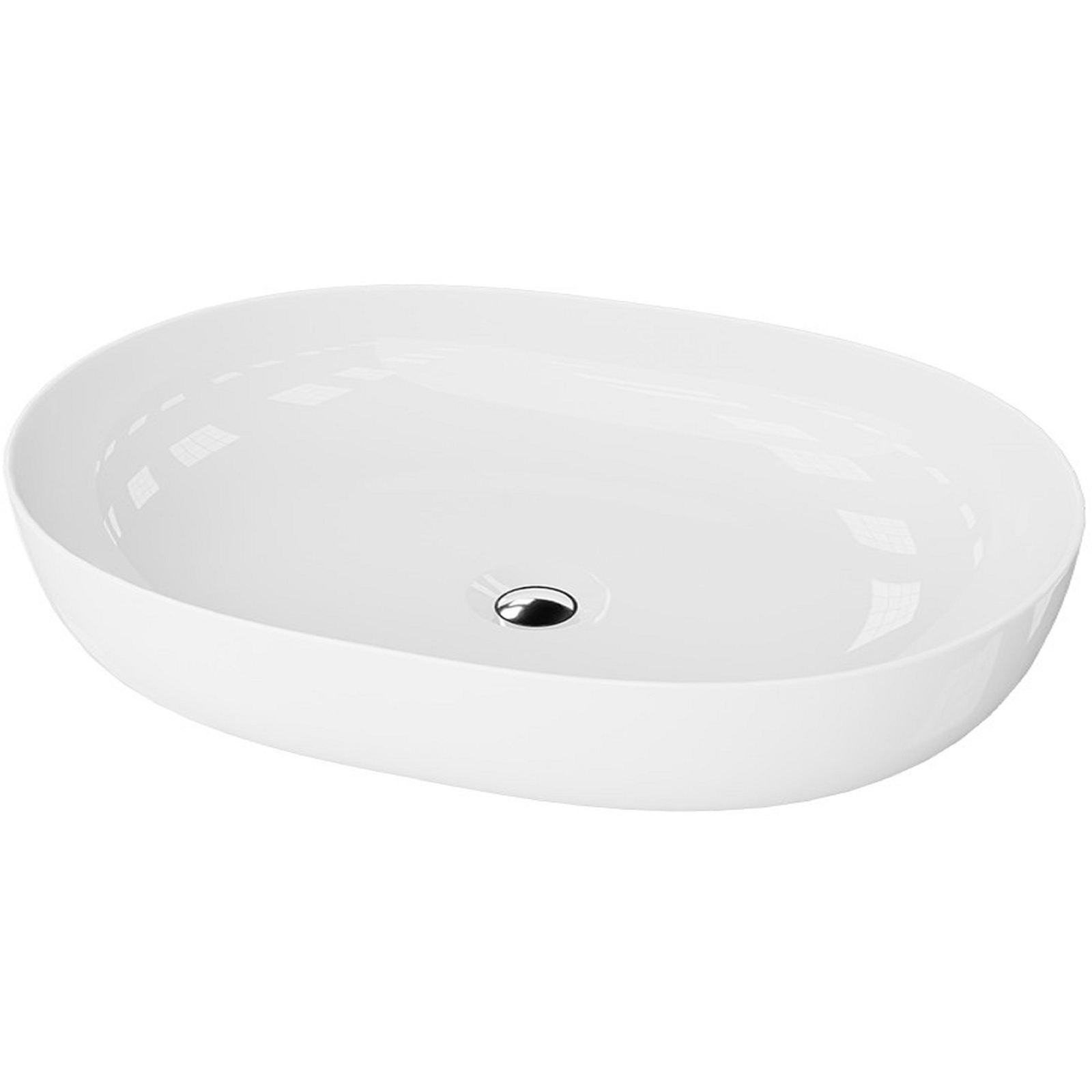 LAVITA BLAS umývadlo na dosku oválne biele