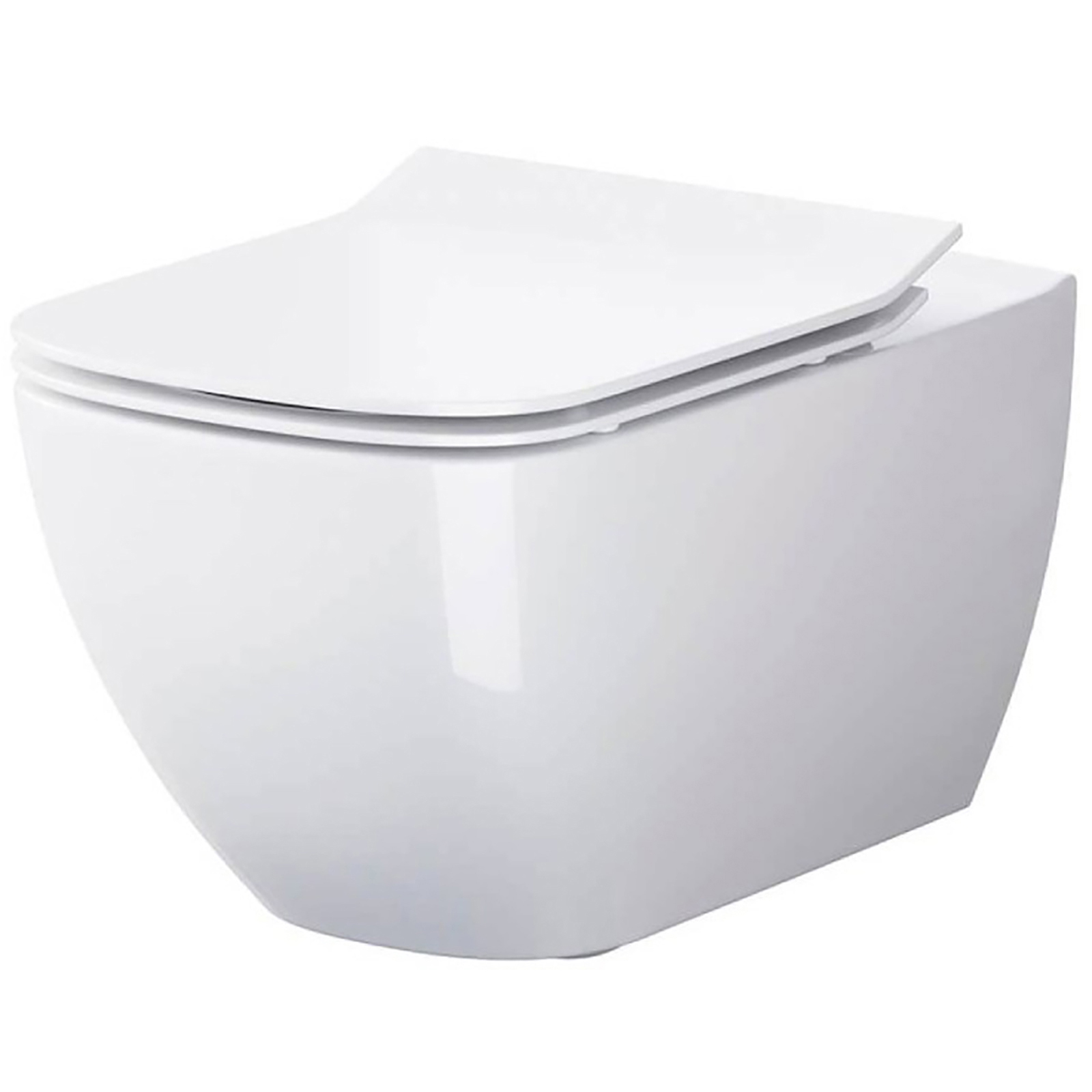 CERSANIT Závesná WC SÚPRAVA B245 MZ VIRGO UM CLEAN ON duroplastová sedačka S701-427