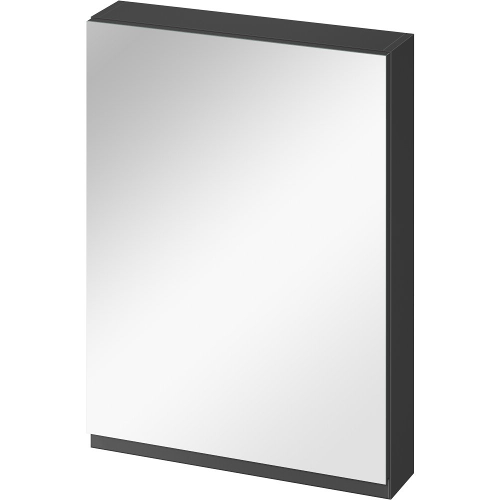 CERSANIT Závesná kúpeľňová skrinka so zrkadlom MODUO 60 antracitová pre samostatný mont S590-072-DSM