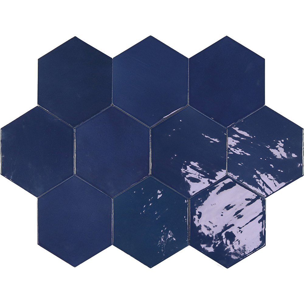 OBKLAD WOW DESIGN ZELLIGE HEXA COBALT 10,8X12,4