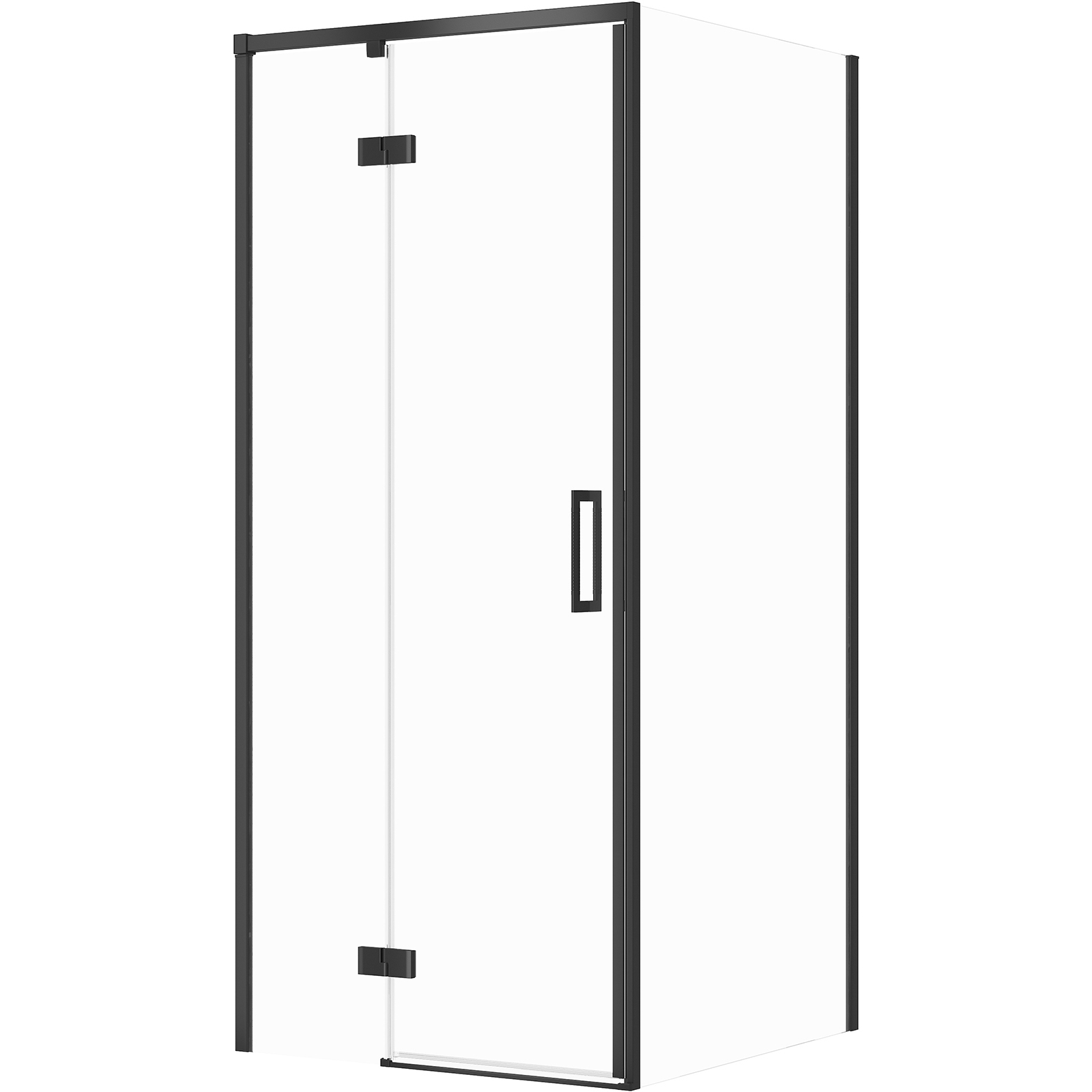 CERSANIT LARGA štvorcový sprchový kút ľavý 90x90x195 cm čierny S601-221 CERSANIT LARGA štvorcový sprchový kút ľavý 90x90x195 cm čierny S601-221
