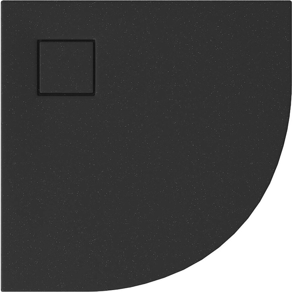 CERSANIT Sprchová vanička SET B456 TAKO SLIM 80x4 čierna matná + sifón (VIRT) S932-163