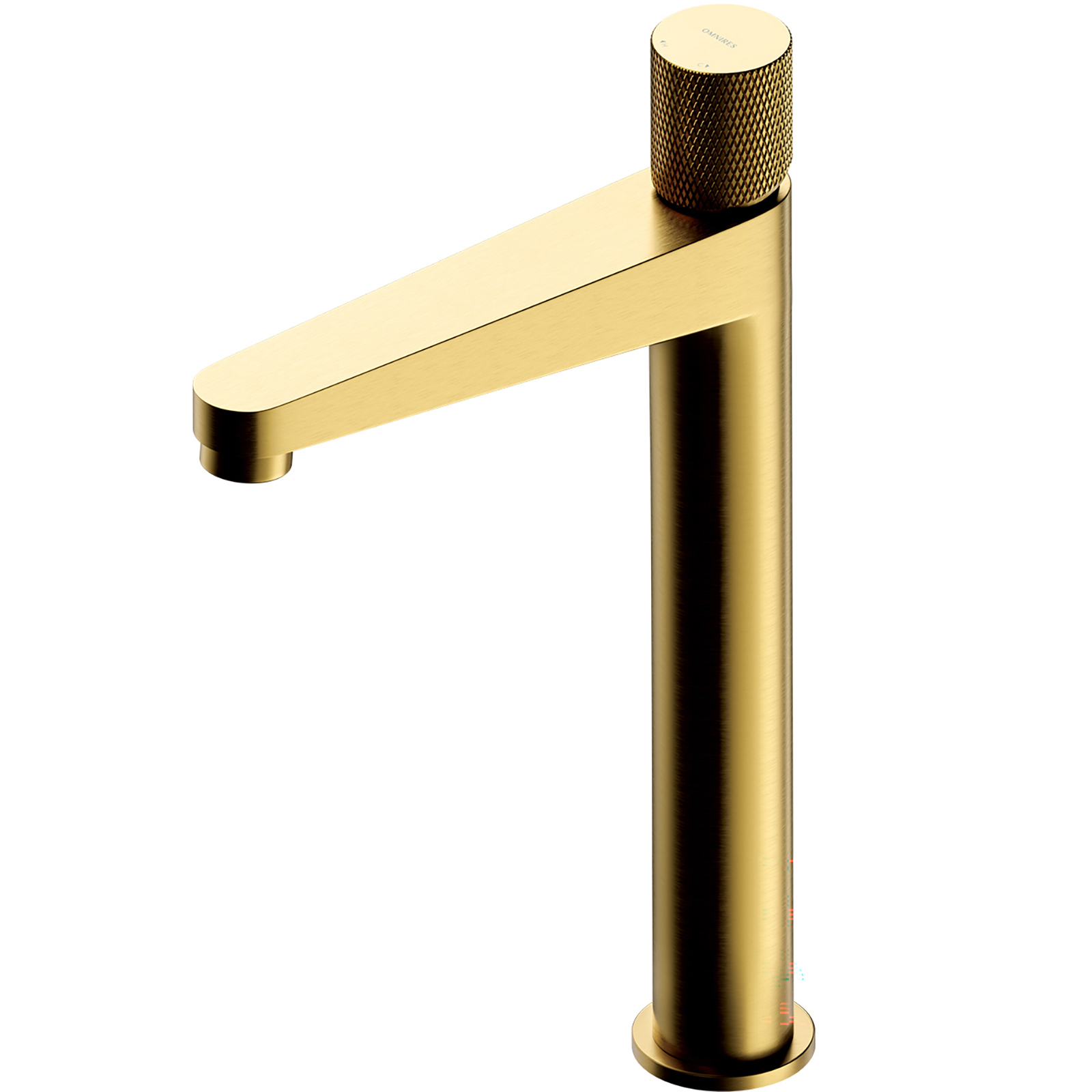 OMNIRES CONTOUR podstavcový umývadlo, kohútik, vysoký zlatý CT8012GLB