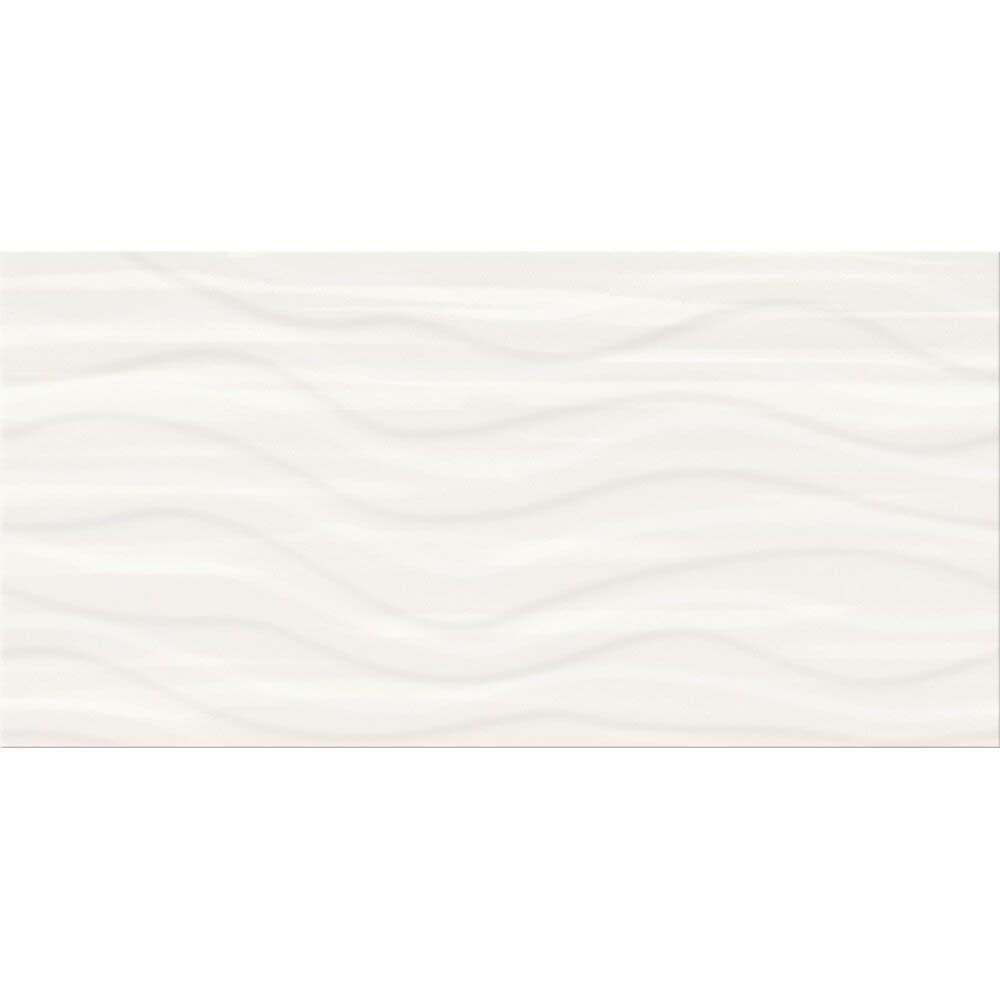 OBKLAD SOFT ROMANTIC WHITE SATIN WAVE STRUCTURE 29,8X59,8 OBKLAD SOFT ROMANTIC WHITE SATIN WAVE STRUCTURE 29,8X59,8