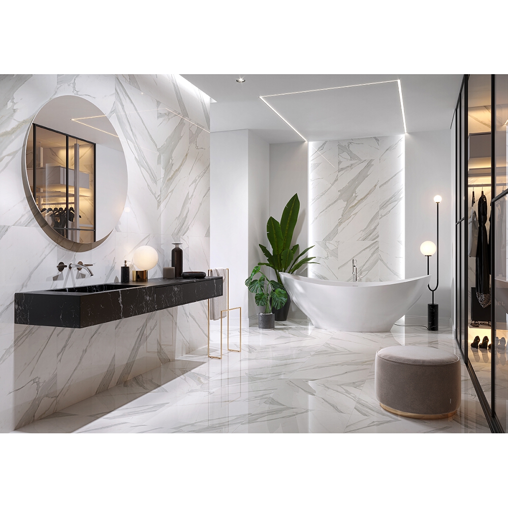 Glazovaný_gres_CALACATTA_MARBLE_white_mat_59,8x119,8 Glazovaný gres CALACATTA MARBLE white mat 59,8x119,8
