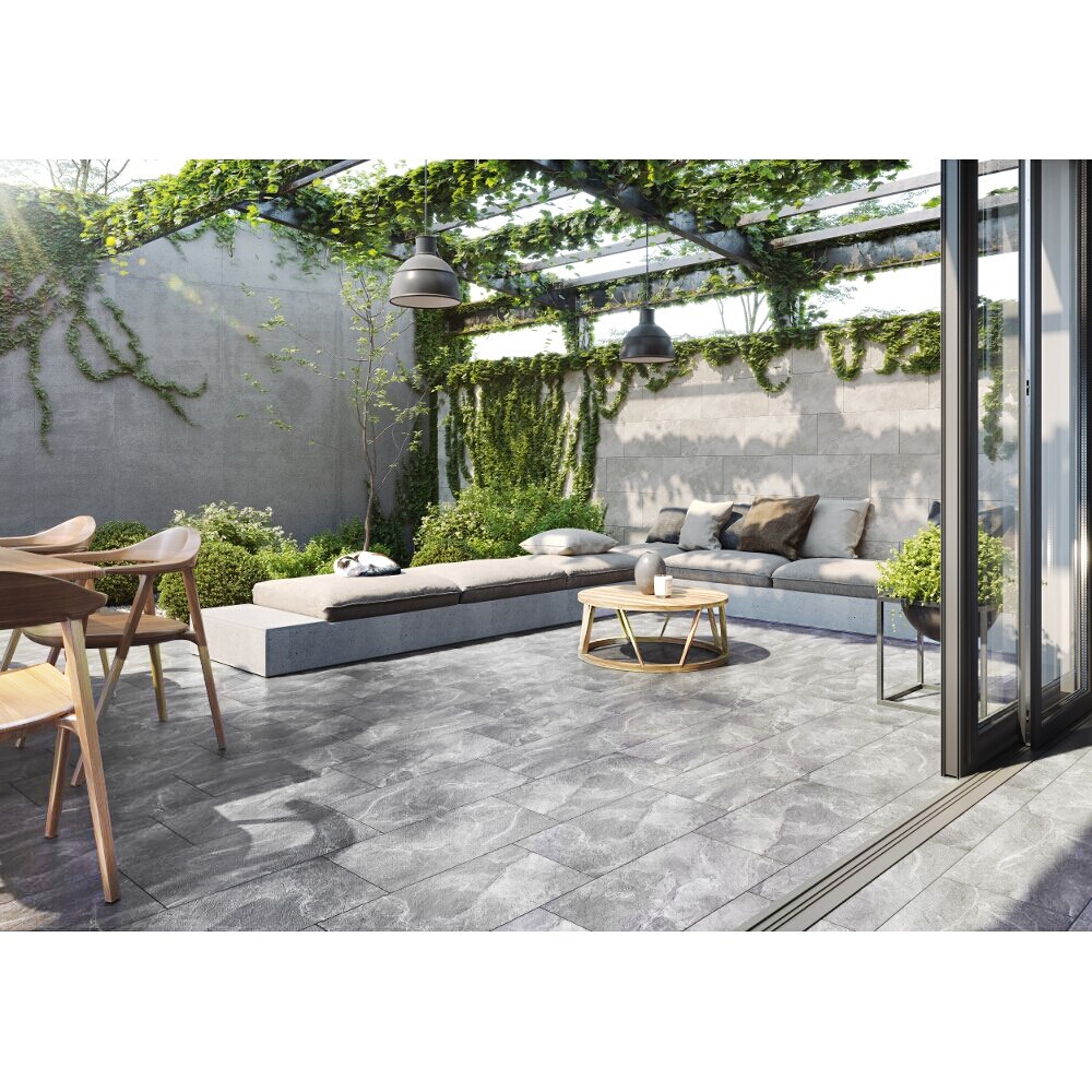 Glazovaný gres NOIR light grey mat 29,7x59,8