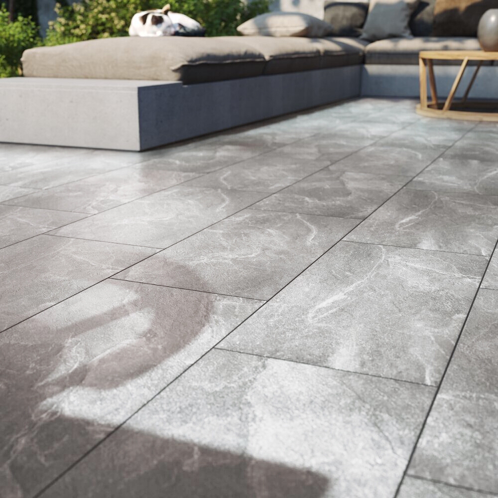 Glazovaný gres NOIR light grey mat 29,7x59,8