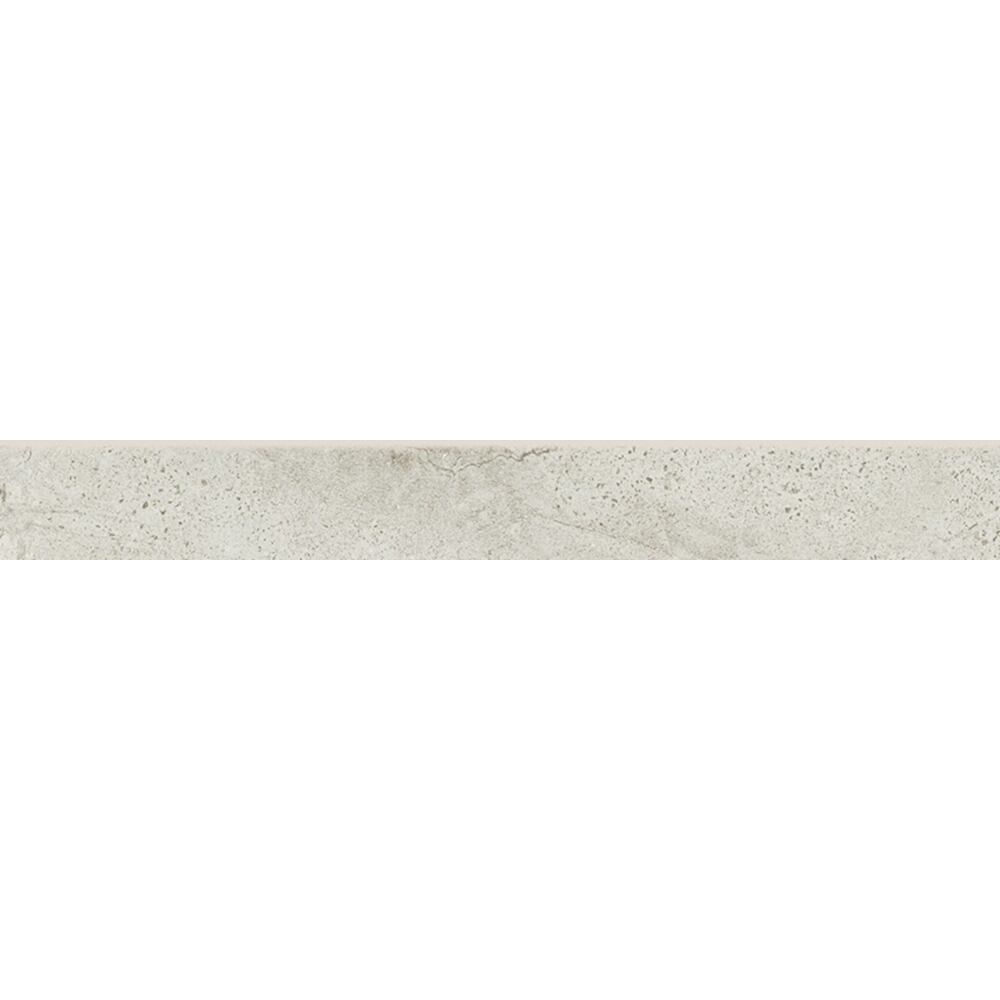 Dlažba Sokel imitácia kameňa NEWSTONE bílá matná 7,2x59,8 cm Cersanit