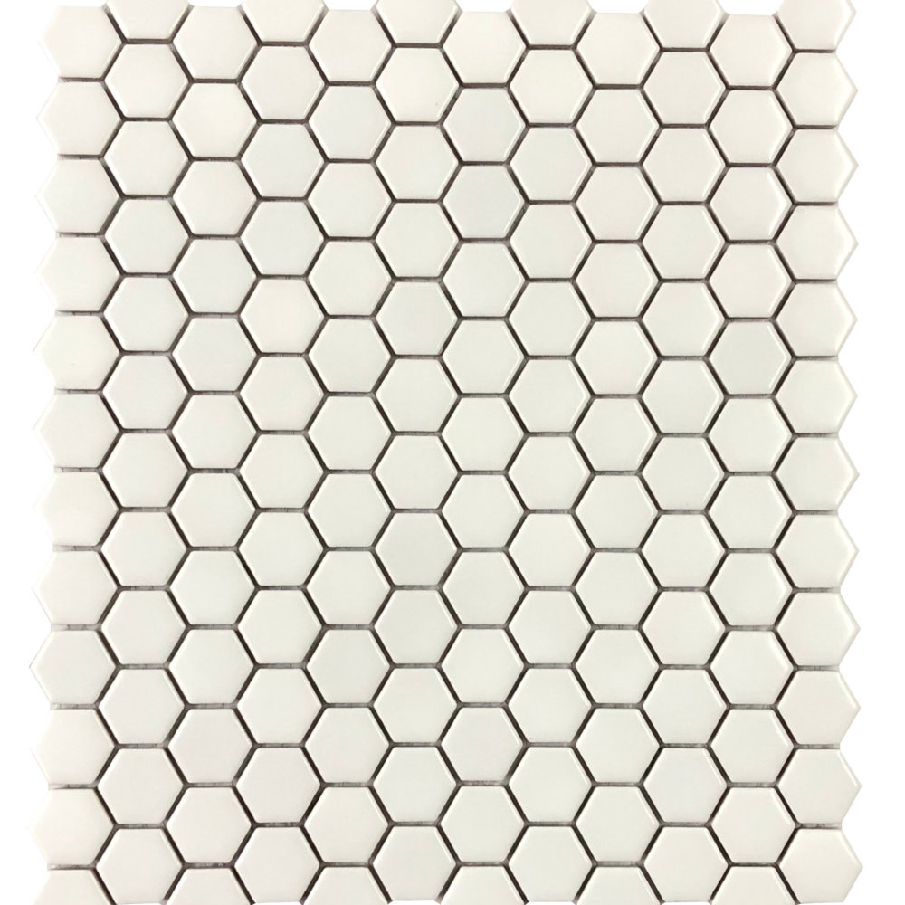 DLAŽBA MOZAIKA WHITE SMALL HEXAGONES MATT 26,1X30,6