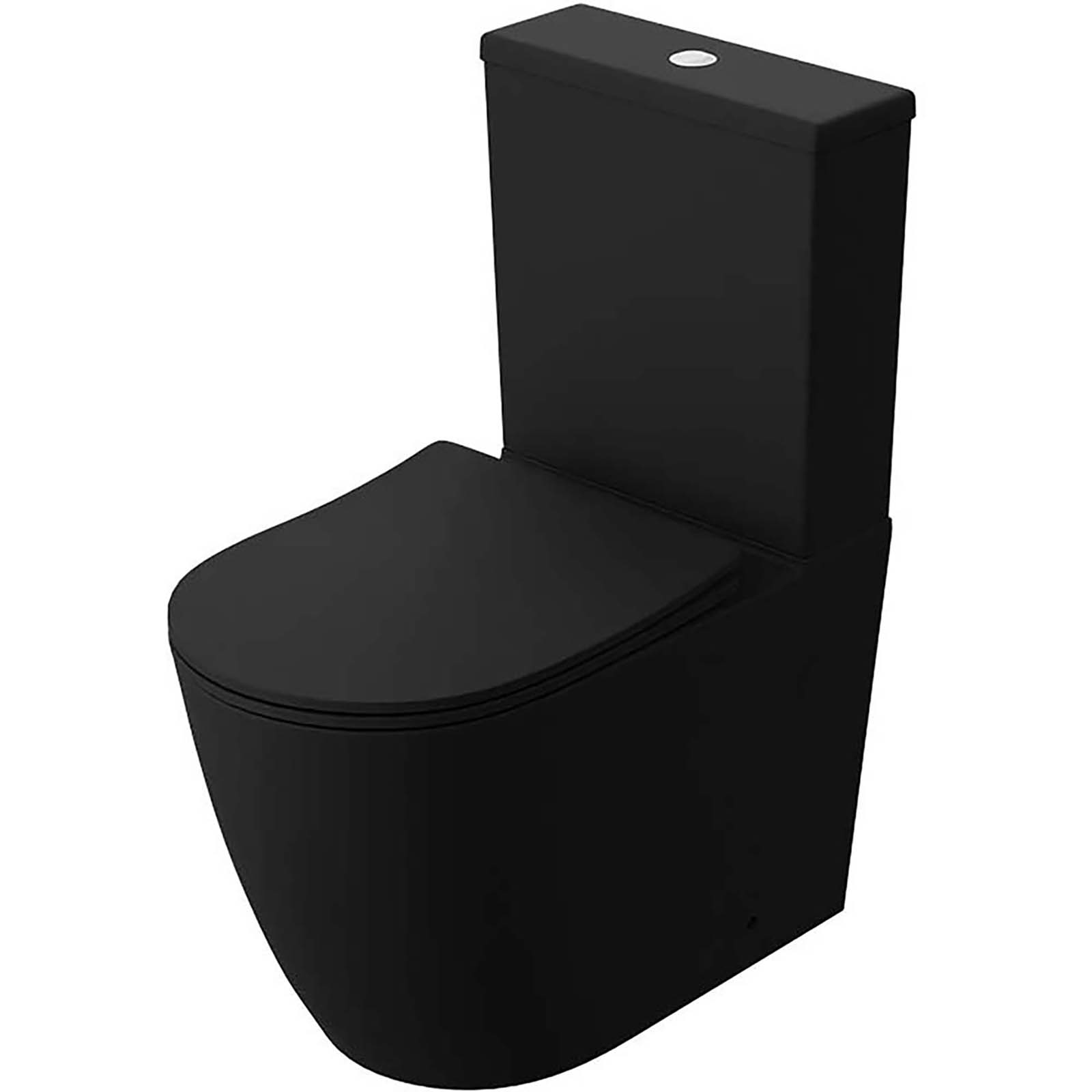 LAVITA Kompaktné WC NAUTILUS bez manželá s termosetovým sedadlom čierna