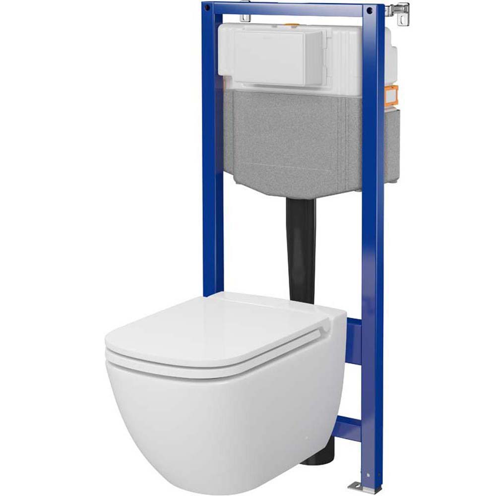 Pneumatická podomietová súprava CERSANIT AQUA PLUS s misou CASPIA a doskou S701-804