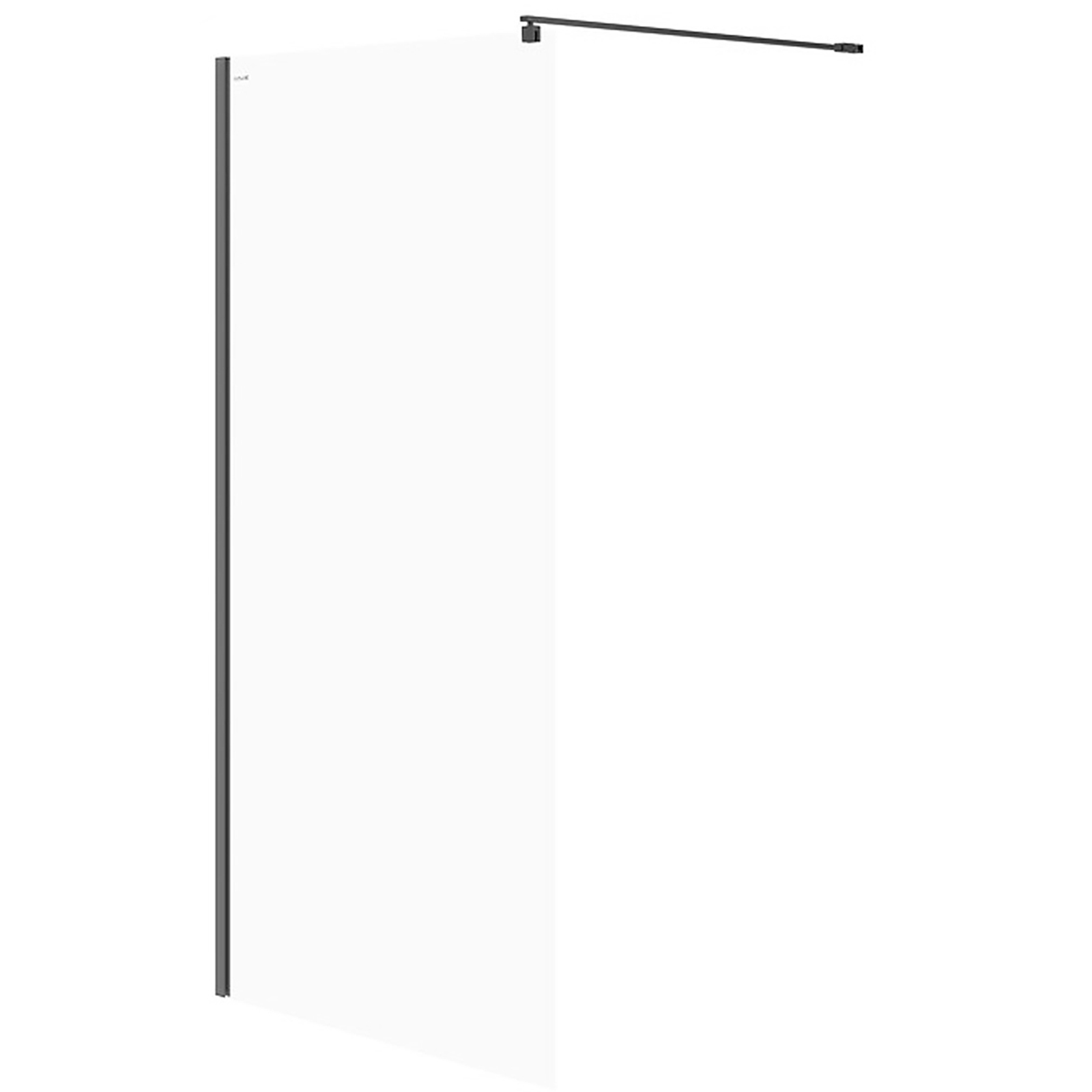 Sprchový kút CERSANIT WALK-IN MILLE čierny 100x200 priehľadné sklo S161-003 Sprchový kút CERSANIT WALK-IN MILLE čierny 100x200 priehľadné sklo S161-003