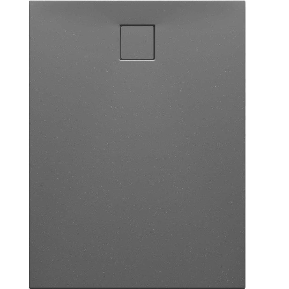 CERSANIT Obdĺžniková sprchová vanička TAKO SLIM 120x90x4,5 sivá matná so sifónom S208-001