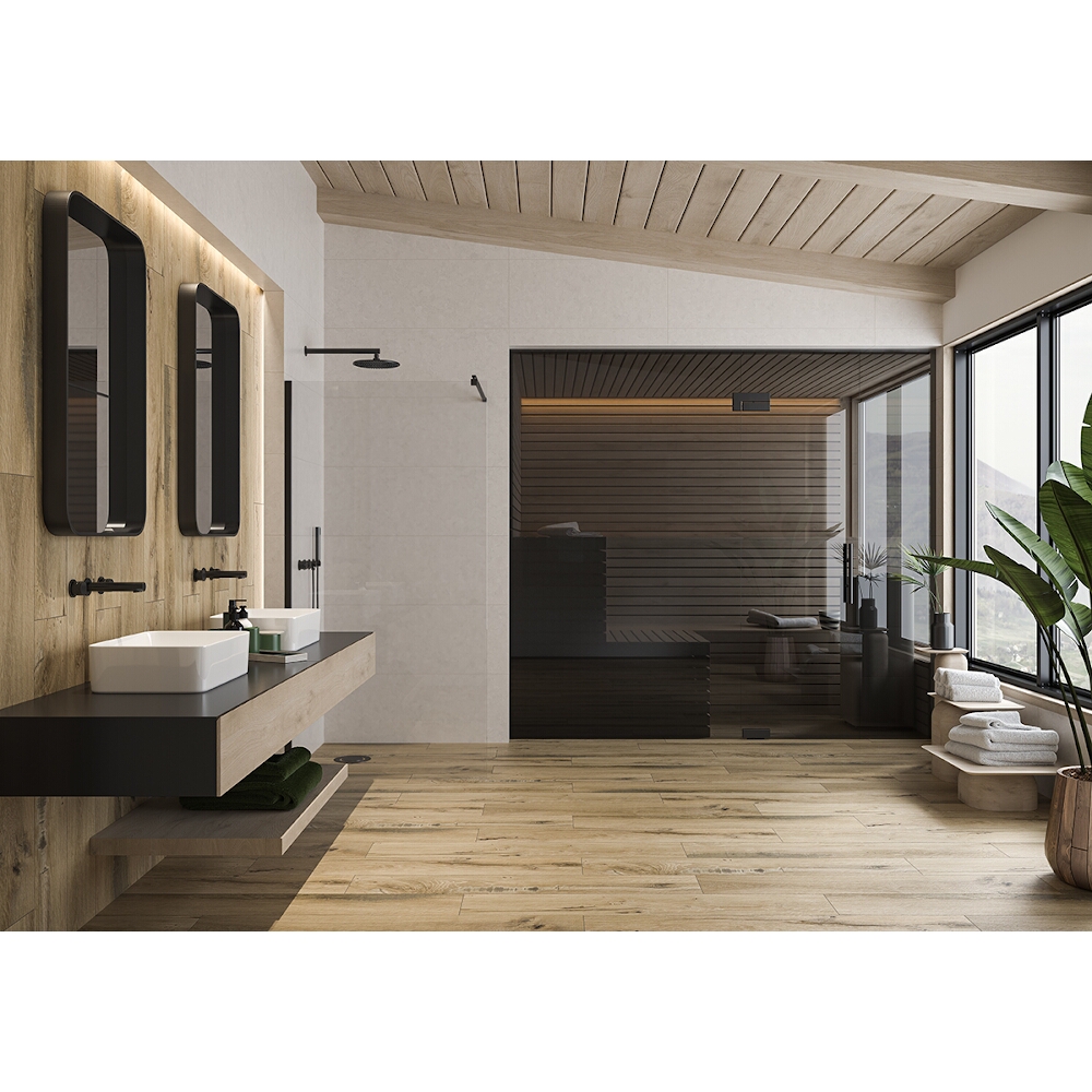 Glazovaný gres ORGANIC WOOD NORTHWOOD beige mat 19,8x119,8