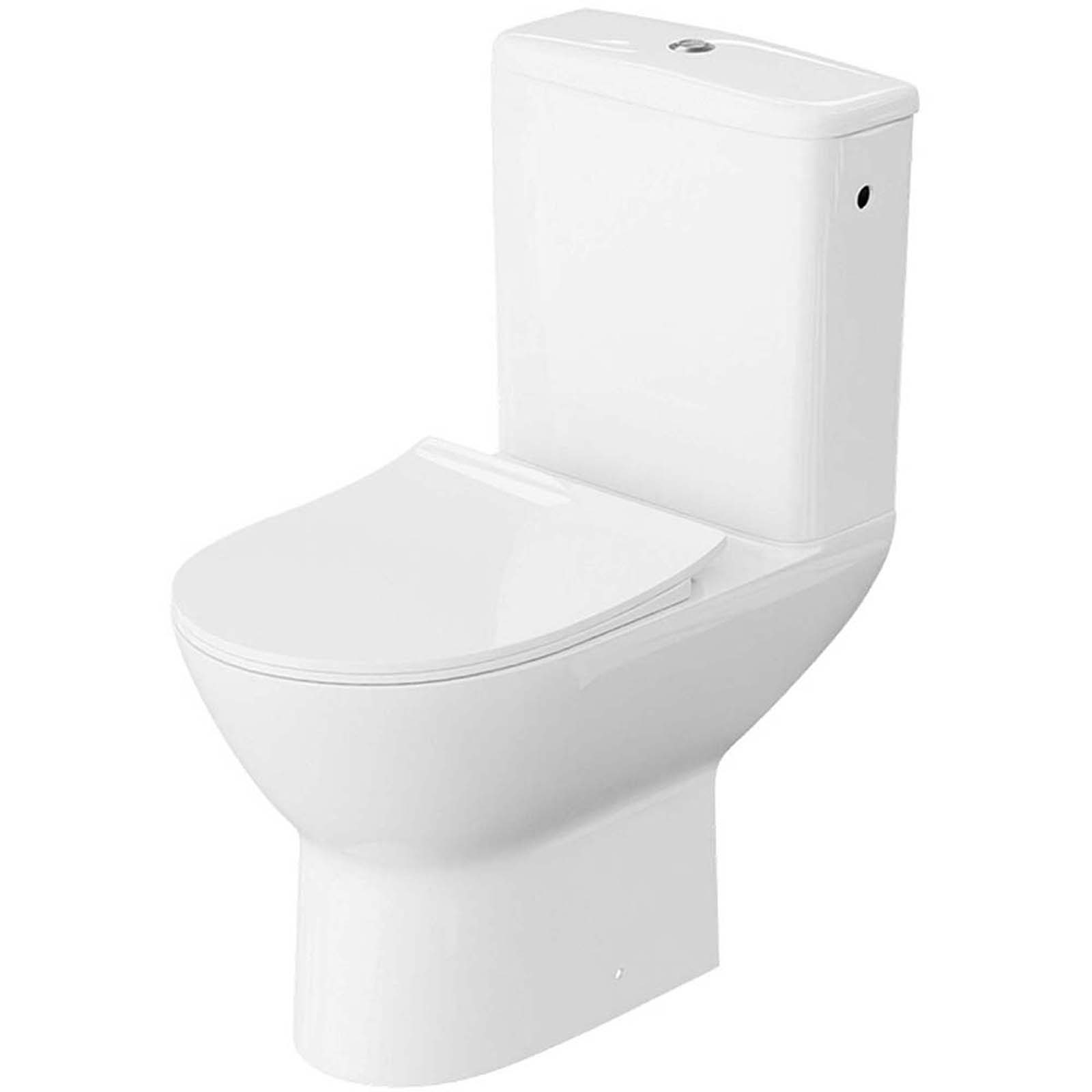 LAVITA Compact WC LARSA 3.0 bezflange vortex s termosetovým sedlom bielym
