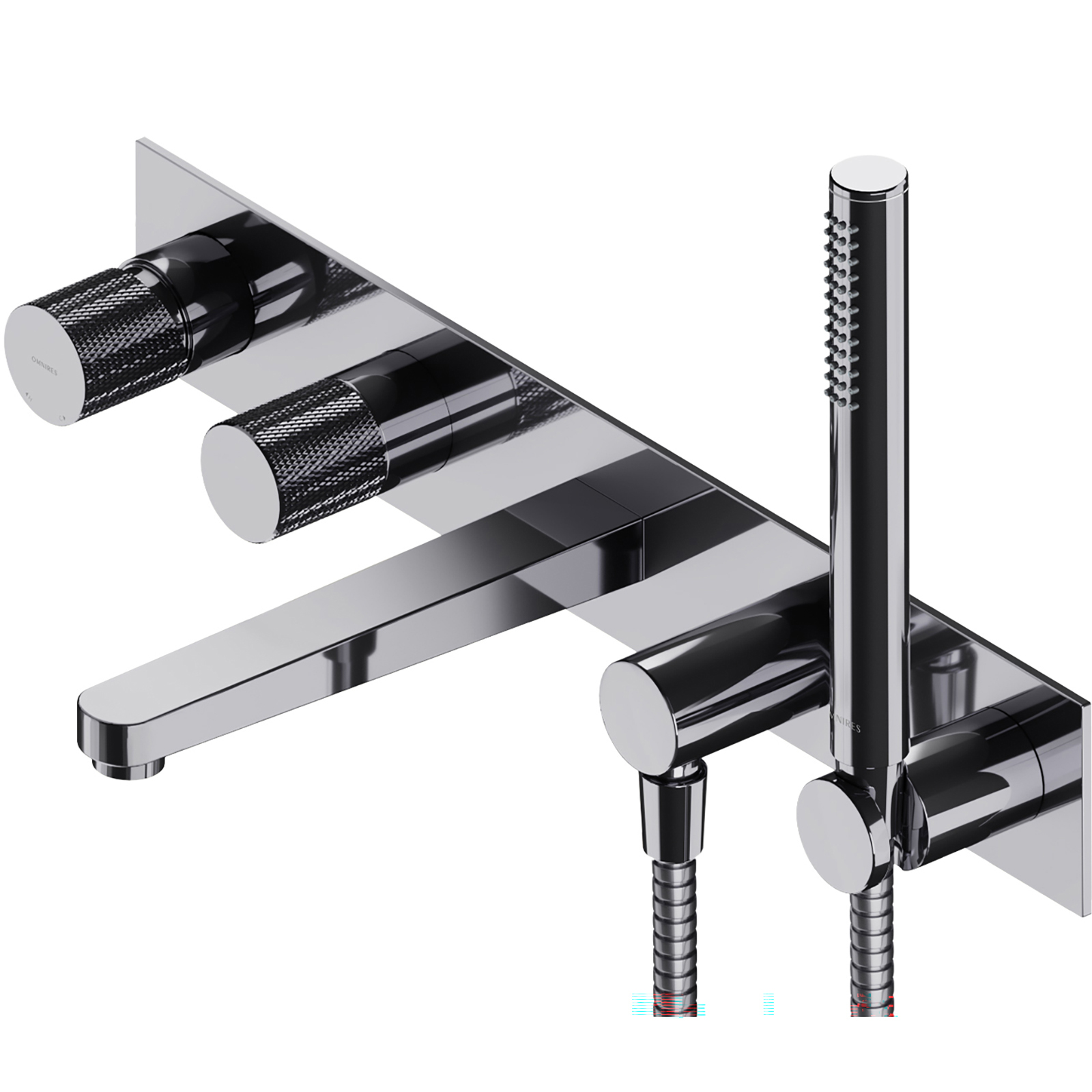 OMNIRES CONTOUR skrytý batériový kohútik do vane s 5 otvormi lesklý chrómový CT8037/1CR OMNIRES CONTOUR skrytý batériový kohútik do vane s 5 otvormi lesklý chrómový CT8037/1CR