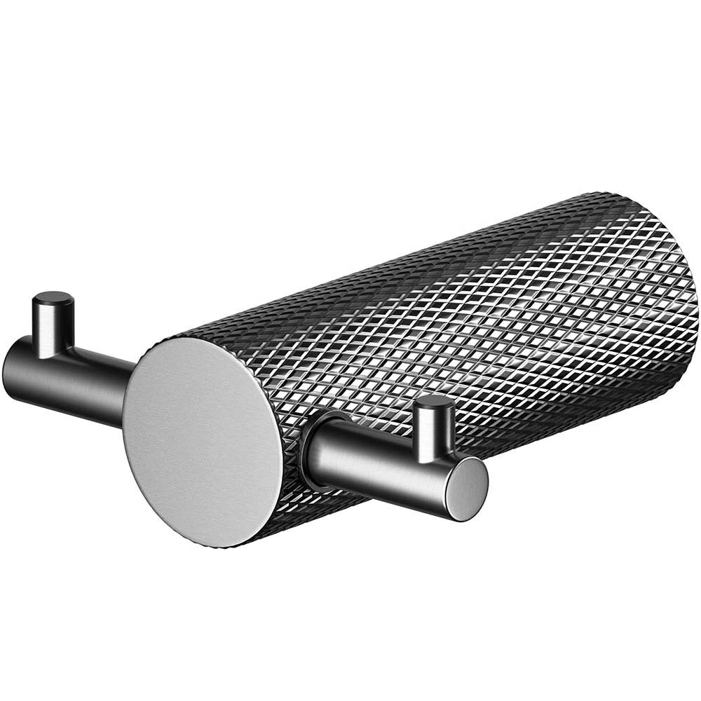 CERSANIT Držiak na uteráky ZEN Double Gun Metal S951-876 CERSANIT Držiak na uteráky ZEN Double Gun Metal S951-876