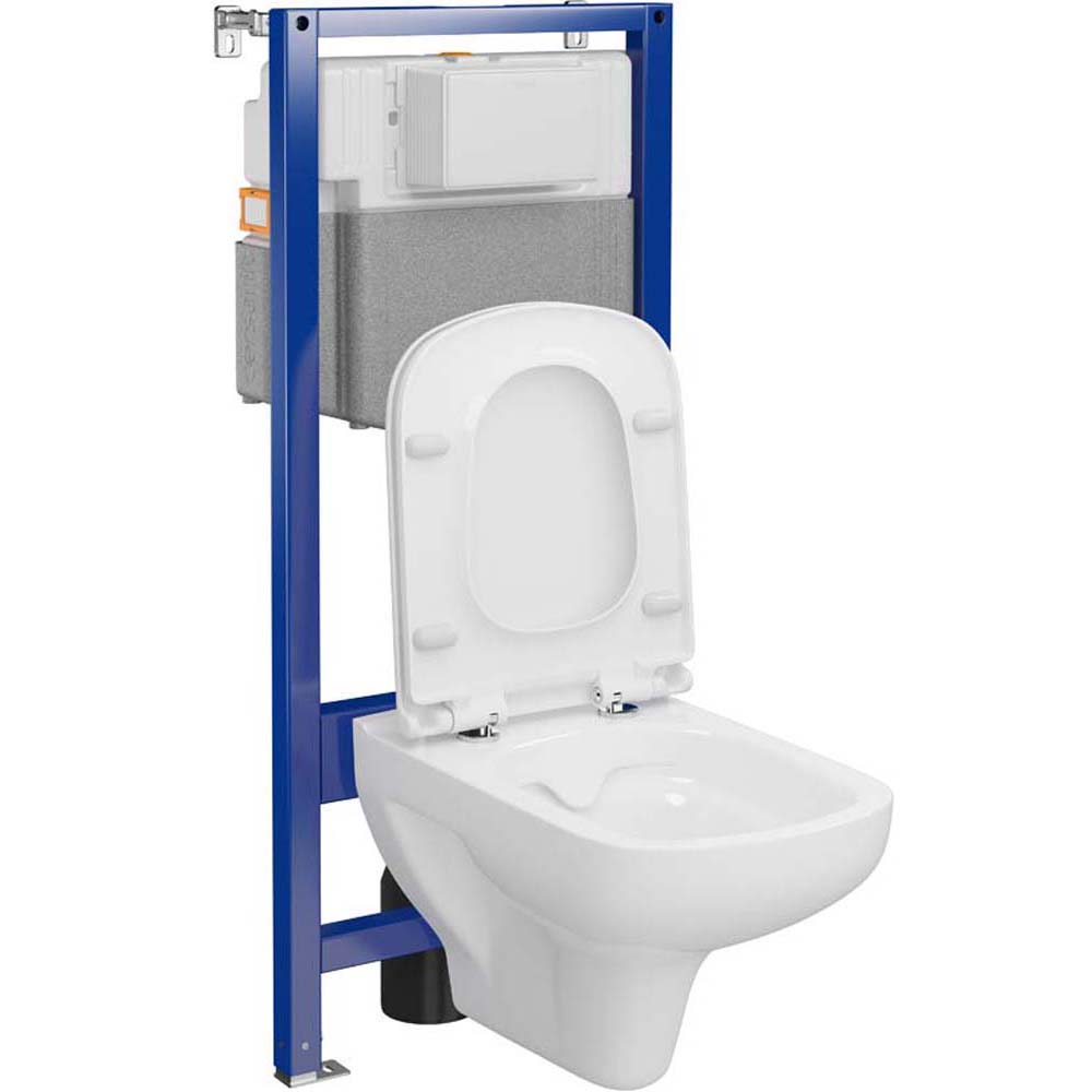 CERSANIT AQUA PLUS mechanická podomietková súprava s miskou a doskou COLOR S701-817