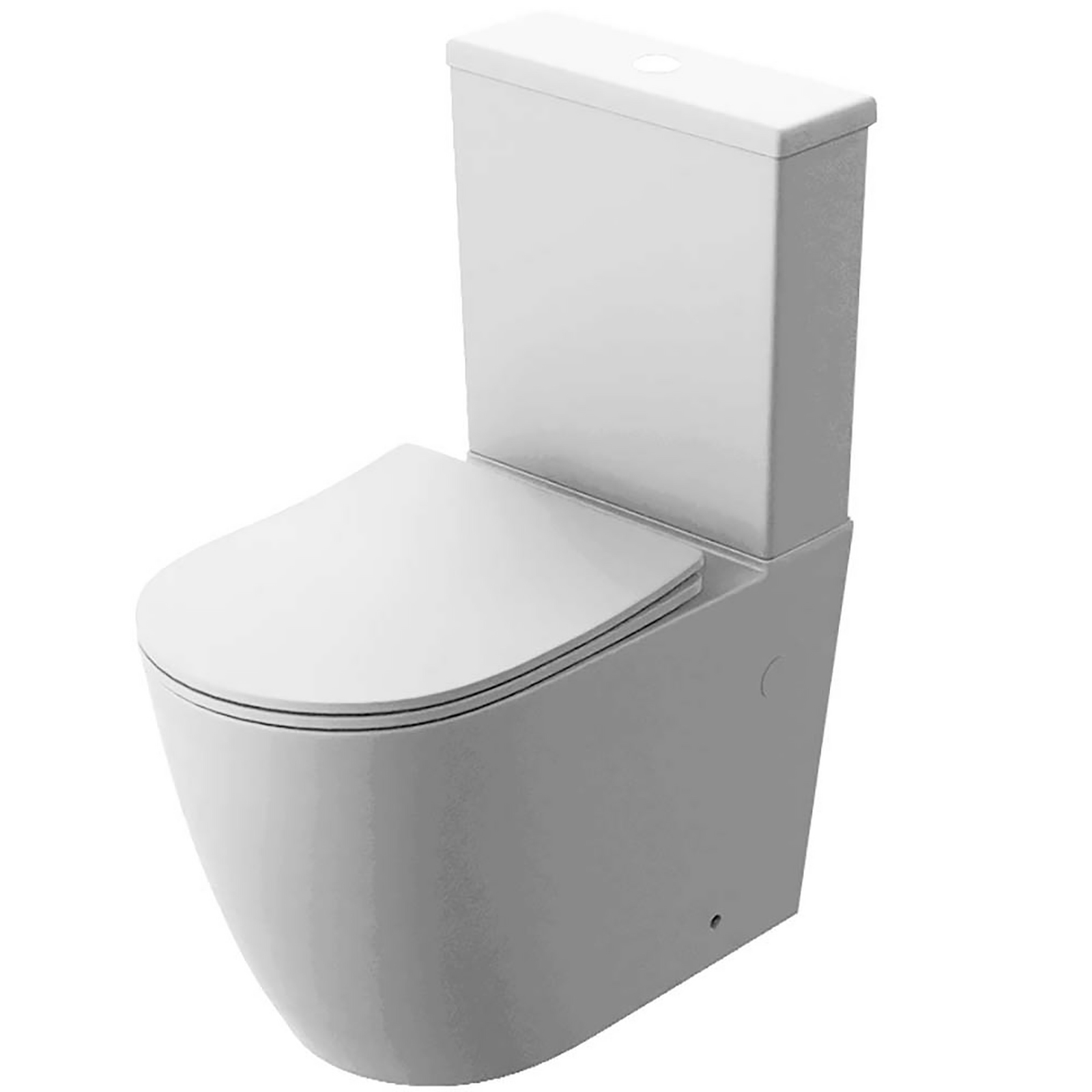 LAVITA Kompaktné WC LARSA bez okraja so sedadlom z duroplastu biela