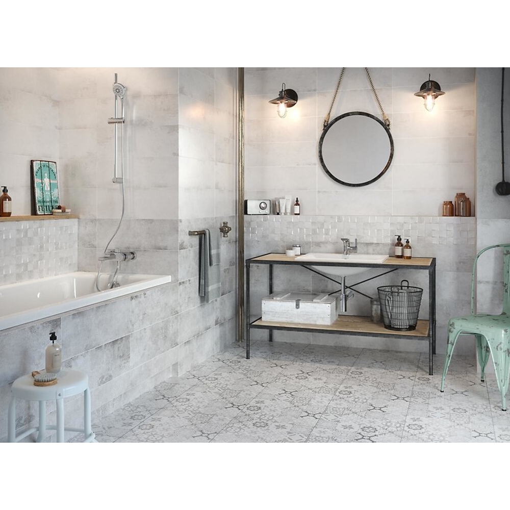 Glazovaný_gres_inserto_CONCRETE_STYLE_grey_patchwork_mat_42x42 Glazovaný gres inserto CONCRETE STYLE grey patchwork mat 42x42