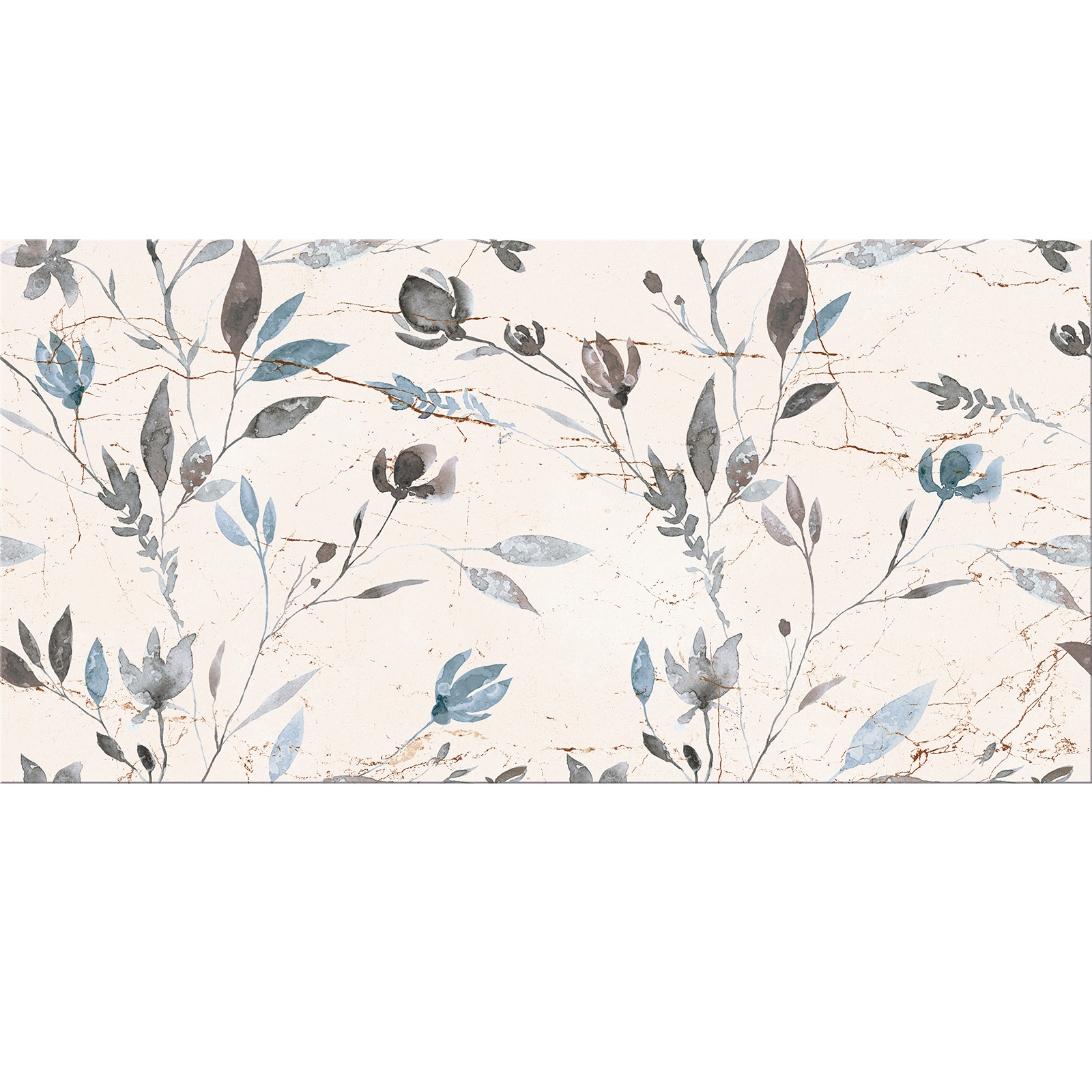 OBKLAD BELLIS WHITE SATIN FLOWER 59,6X59,8
