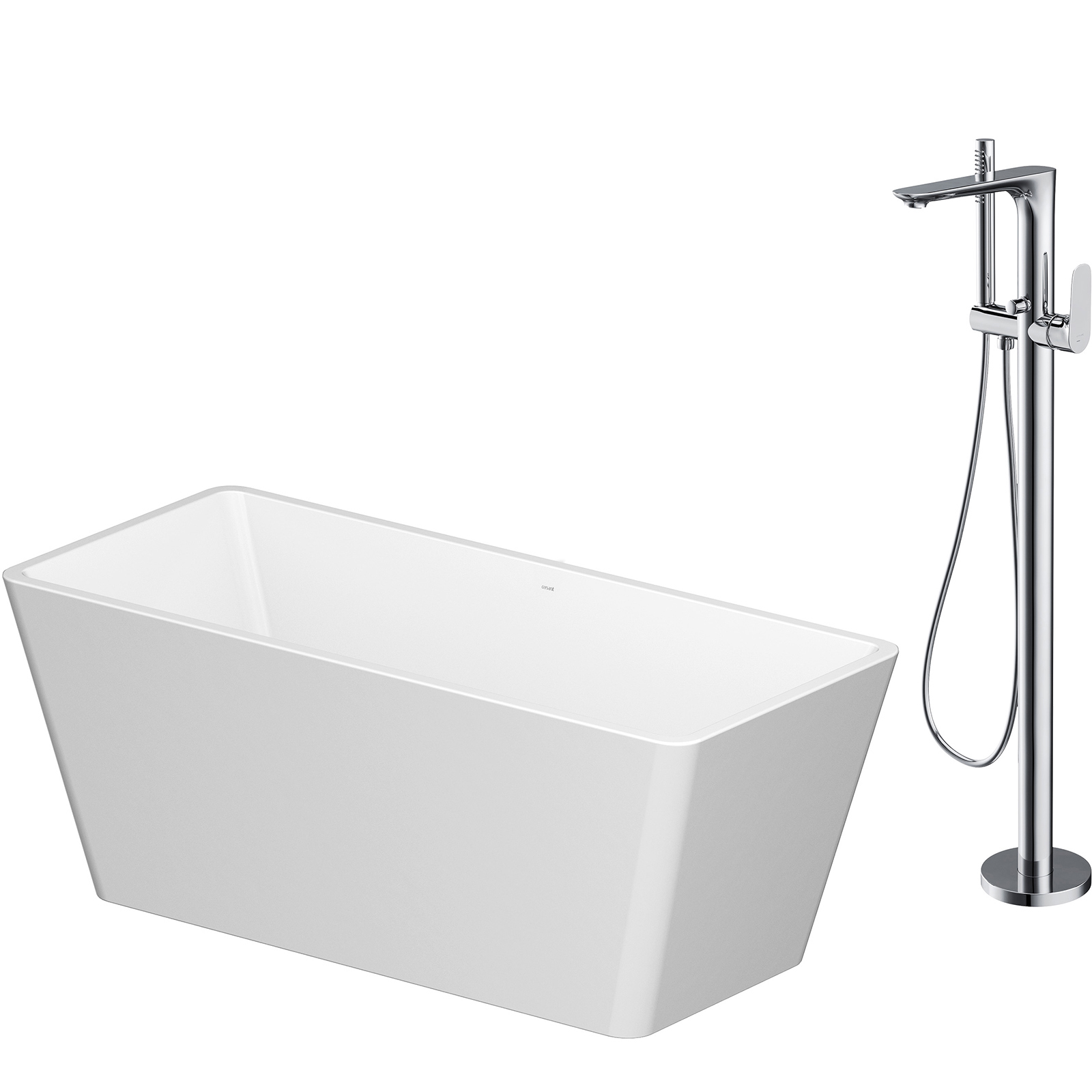 CERSANIT CREA obdĺžniková voľne stojaca vaňová súprava 162x72 s voľne stojacou batériou CREA S601-142 CERSANIT CREA obdĺžniková voľne stojaca vaňová súprava 162x72 s voľne stojacou batériou CREA S601-142