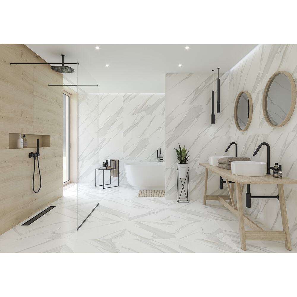 Glazovaný_gres_CALACATTA_MARBLE_white_mat_59,8x119,8 Glazovaný gres CALACATTA MARBLE white mat 59,8x119,8