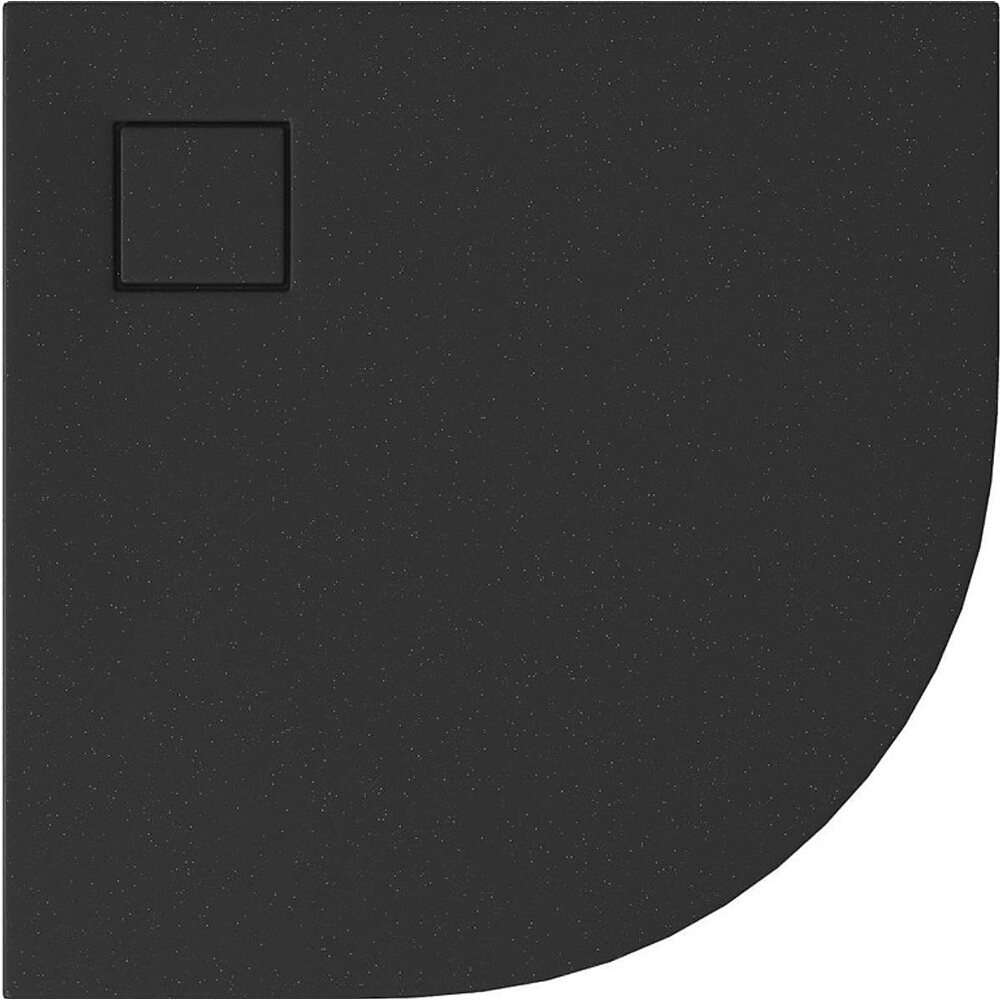 CERSANIT Sprchová vanička SET B457 TAKO SLIM 90x4 čierna matná + sifón (VIRT) S932-164
