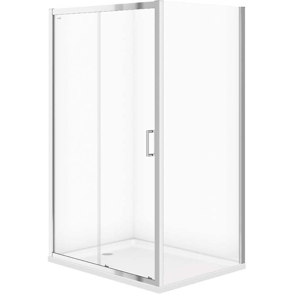 CERSANIT Obdĺžnikový posuvný sprchový kút IVA 120x90x185 priehľadné sklo S165-002