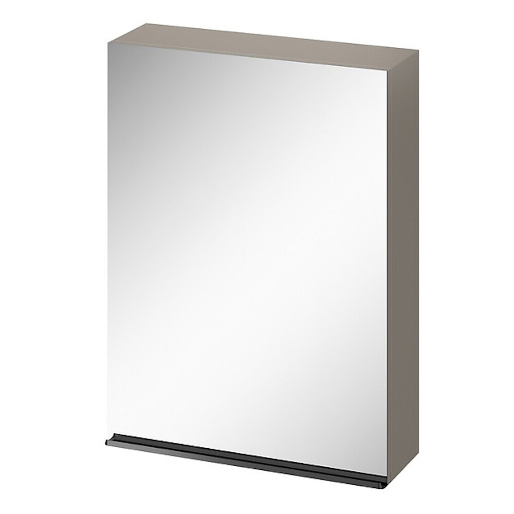 CERSANIT Nástenná kúpeľňová skrinka so zrkadlom VIRGO 60 biela, rukoväť čierna S4019-010