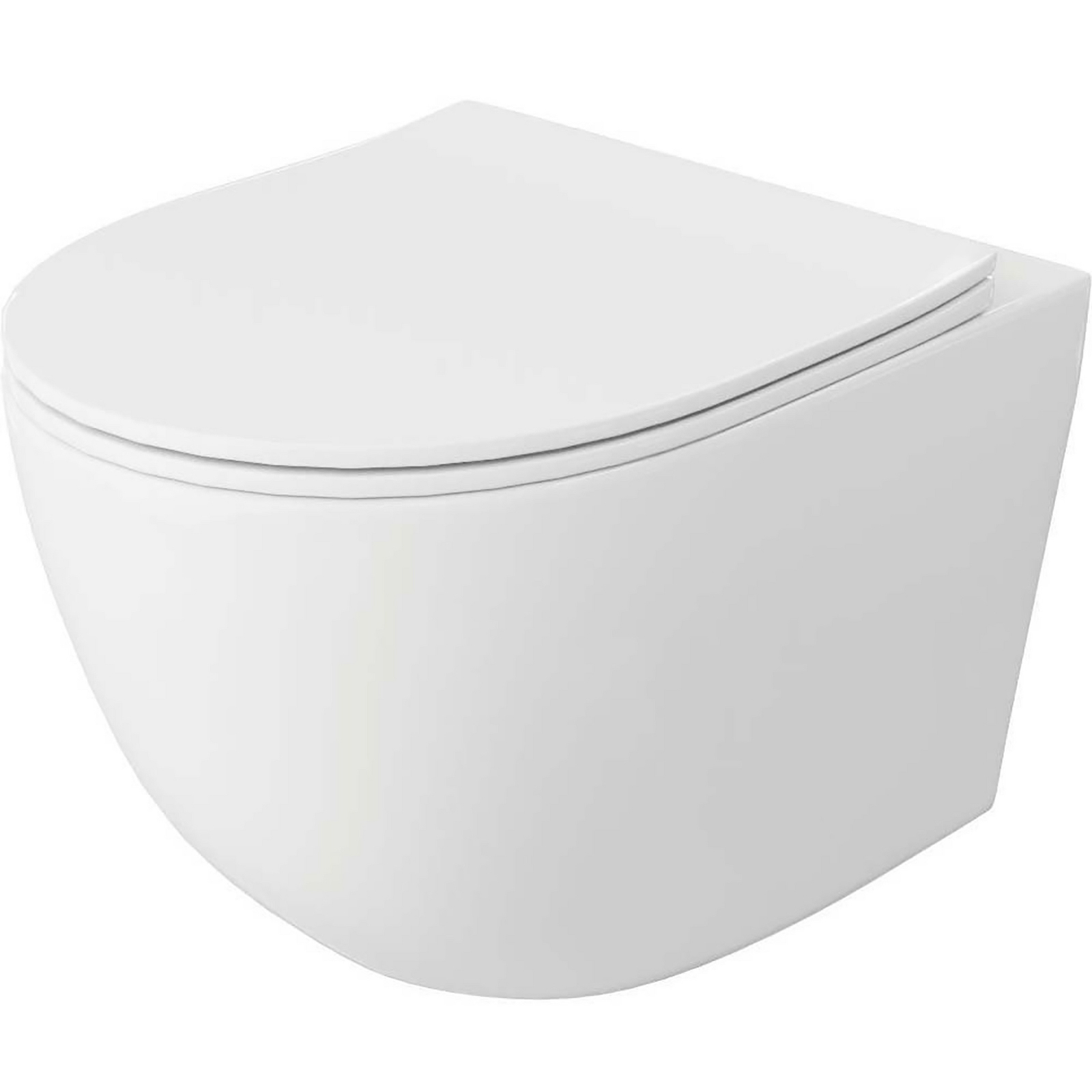 LAVITA Závesné WC SINTO 2.0 swirl s duroplastovým sedadlom biela