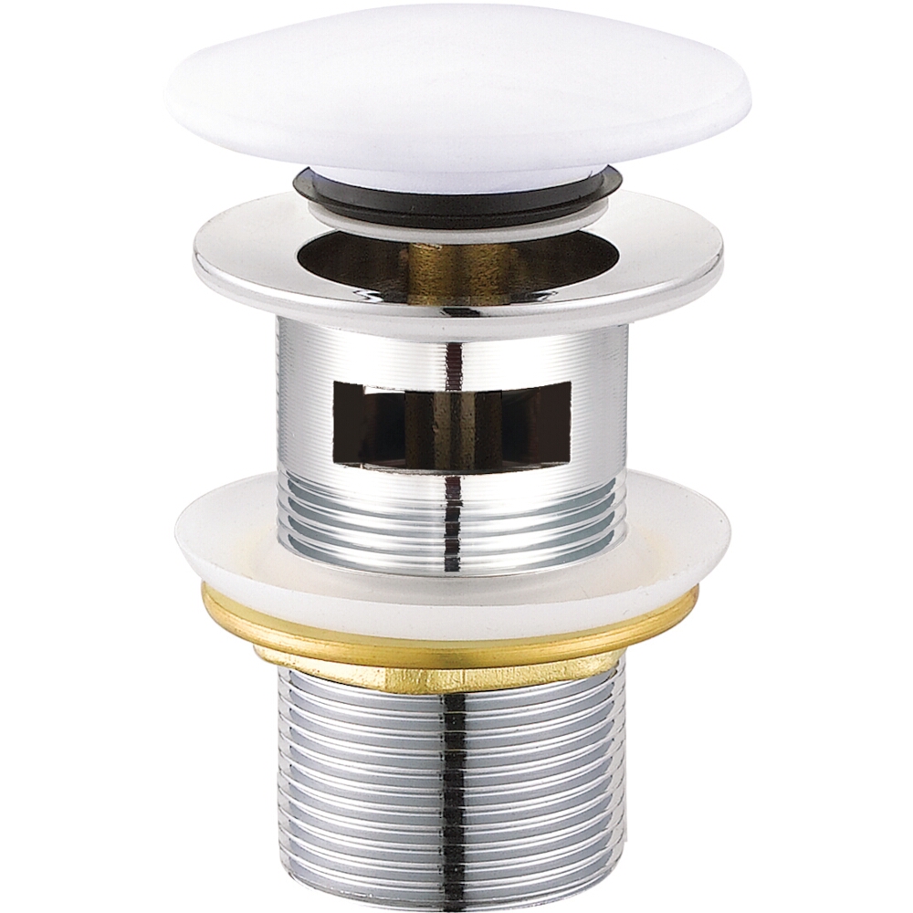 CERSANIT Keramická zátka chrómový klik na umývadlá s prepadom K99-0223