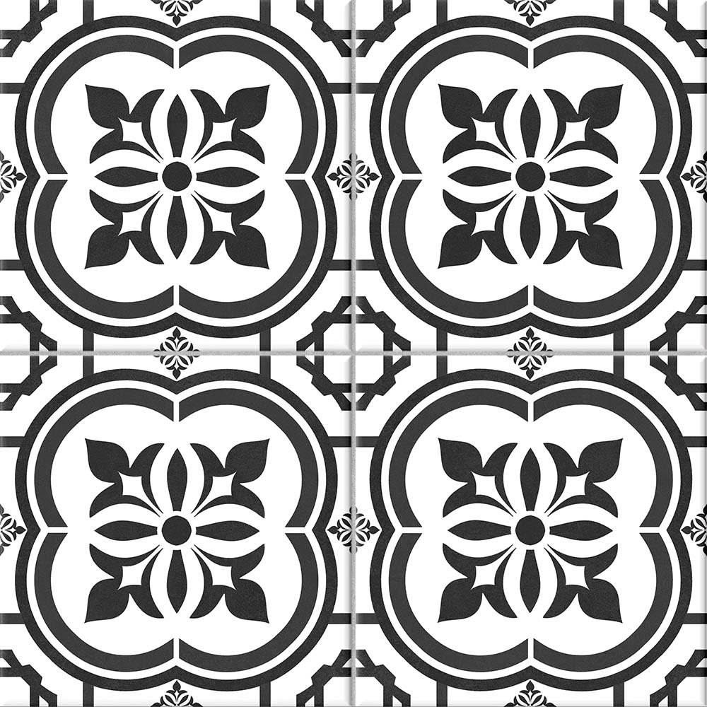 DLAŽBA FLAVORI BLACK PATCHWORK MAT 42X42