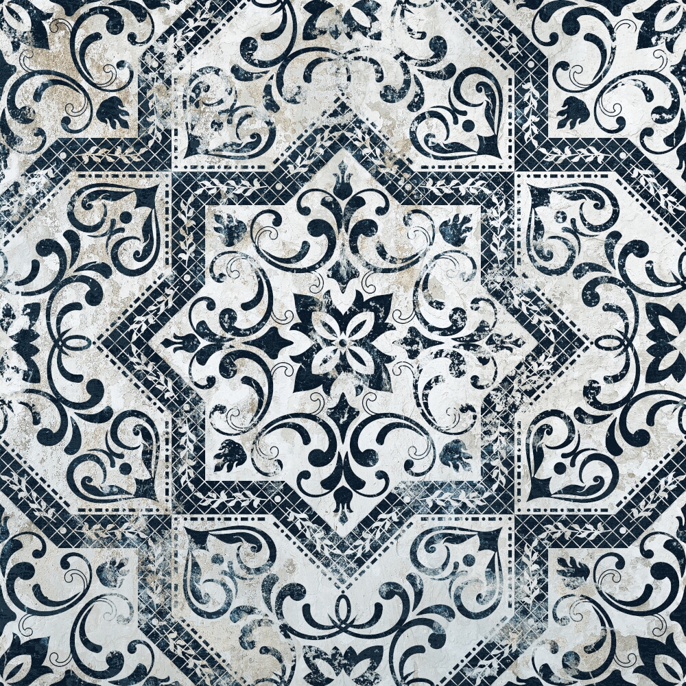 Glazovaný_gres_hiszpański_Absolut_Keramika_MINDANAO_DECOR_black_satin_60,8x60,8_gat._I Glazovaný gres hiszpański Absolut Keramika MINDANAO DECOR black satin 60,8x60,8 gat. I
